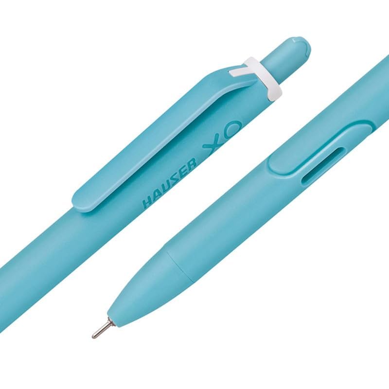Hauser XO RT Retractable Ball Pen | Sleek Body & Minimalistic Design | Matt Finish & Solid Body Type | Low Viscosity Ink With Ultra Durable Tip | Blue Ink, Set Of 10 image 3