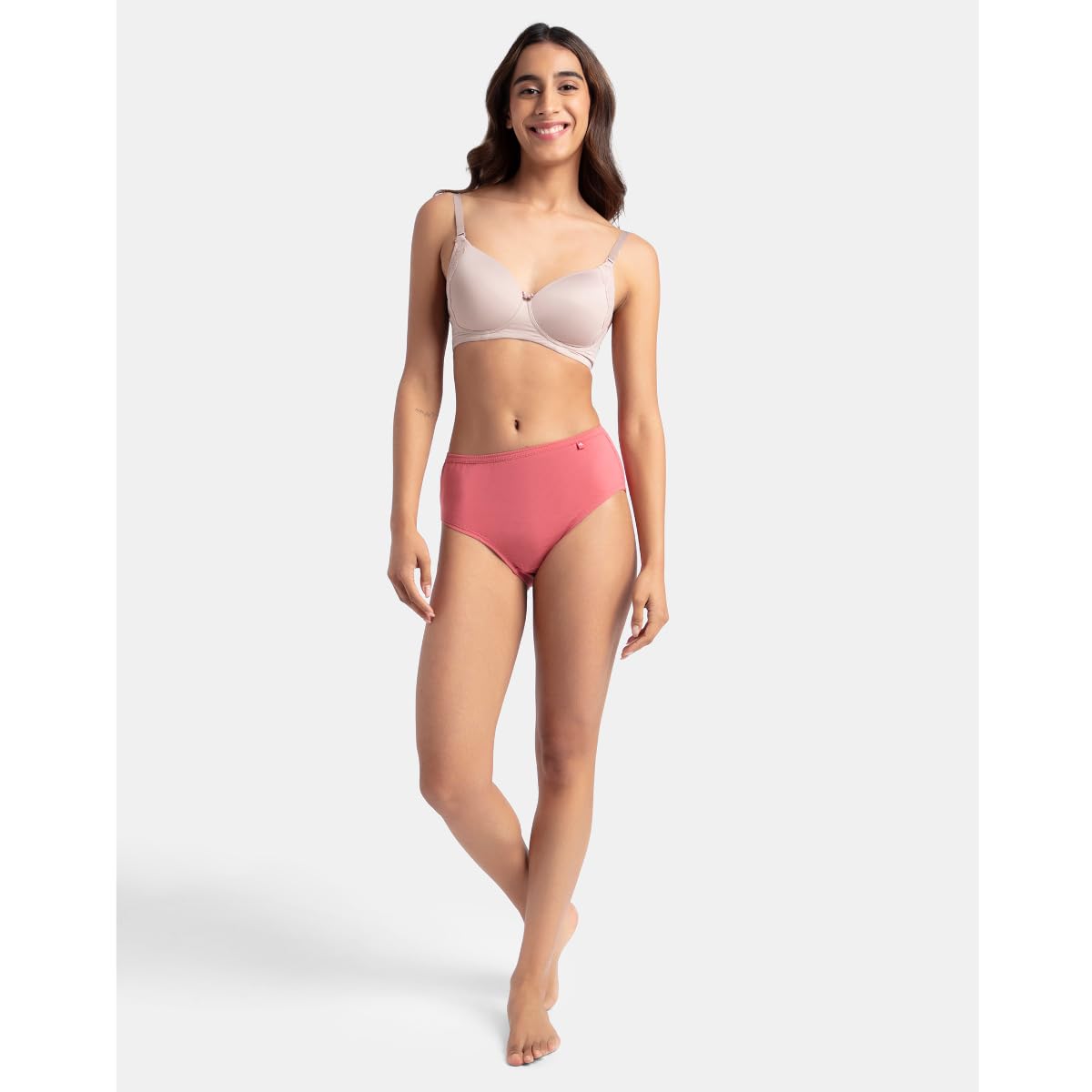 Jockey 1406 Women's High Coverage Super Combed Cotton Mid Waist Hipster with Concealed Waistband and Stay Fresh Treatment (Pack of 3_Colors & Prints May Vary) image 5