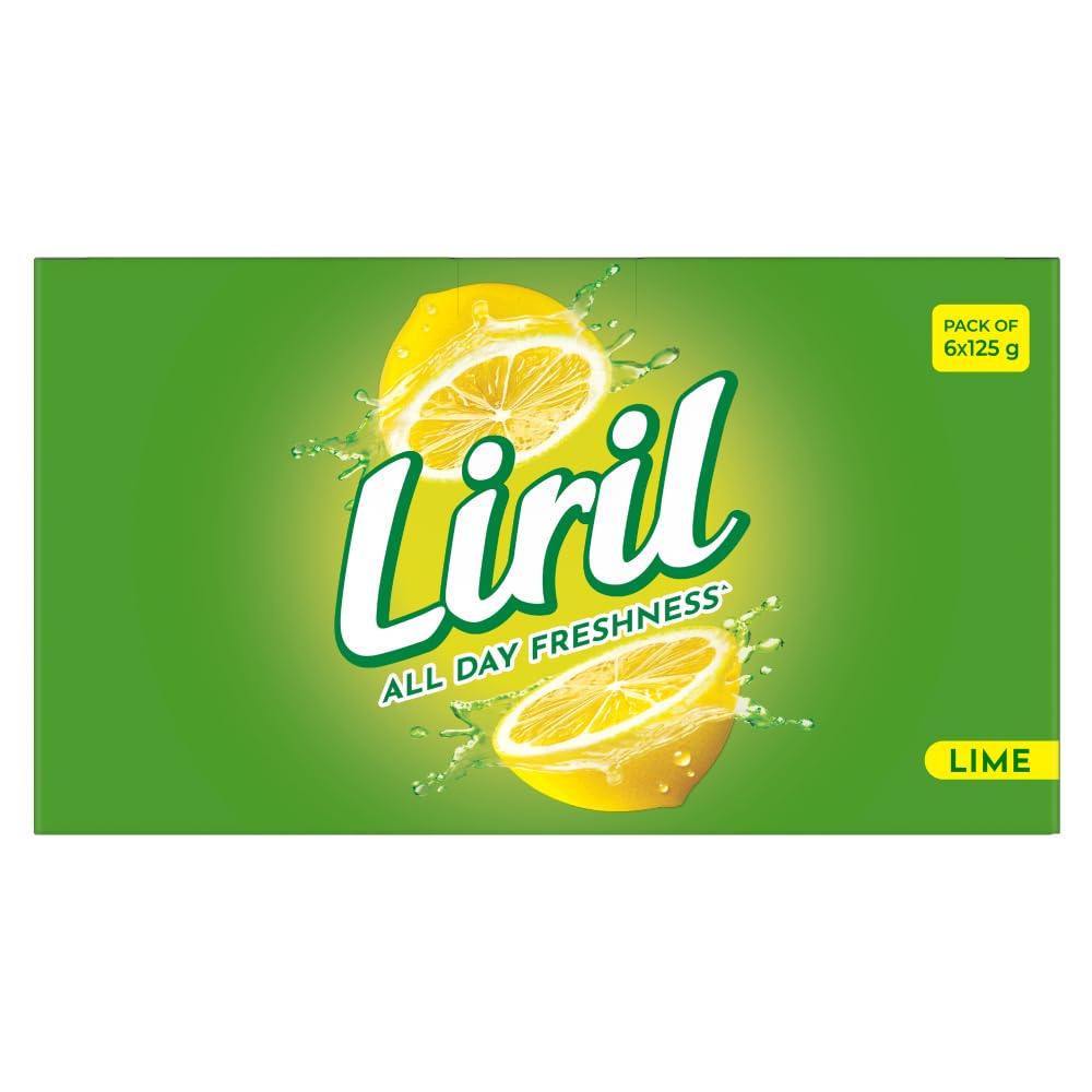 Liril Lime Bathing Bar | Feel the Citrus Burst of Freshness | Pack of 6 (6 x 125g) image 2