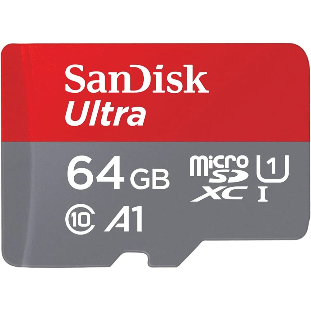 SanDisk Ultra 64GB microSDXC UHS-I, 140MB/s R, Memory Card, 10 Y Warranty, for Smartphones