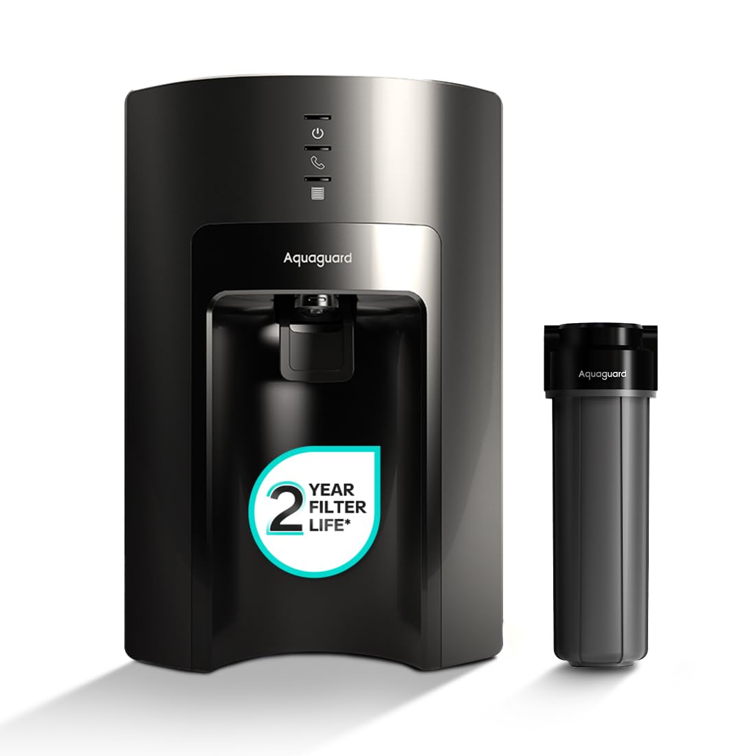 Aquaguard Delight Aquasaver RO+UV+UF | 2-year filter life | With Mega Sediment filter | 2 Free cleaning service | 60% Higher Water Recovery | 9-Stage Purification | India’s No.1 Purifier*