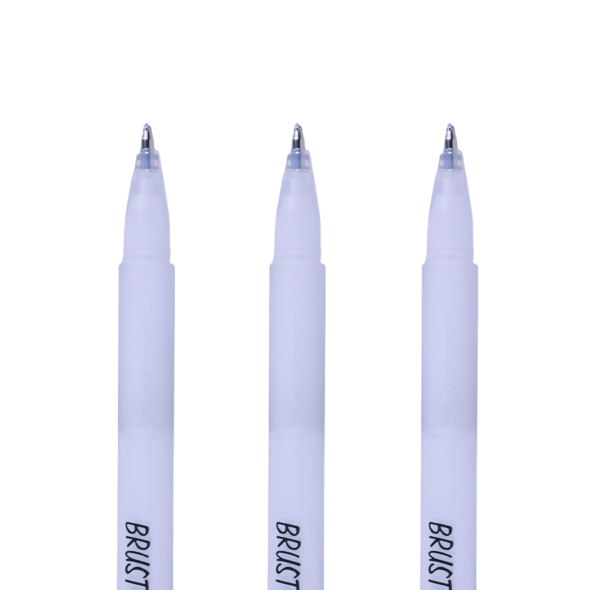 BRUSTRO White Gel Pen | Tip size -1 mm|Pack of 3 | Ideal for Students and Adults, Drawing, Mandala Arts, Students, Office Use, Writing, Pen Set image 4