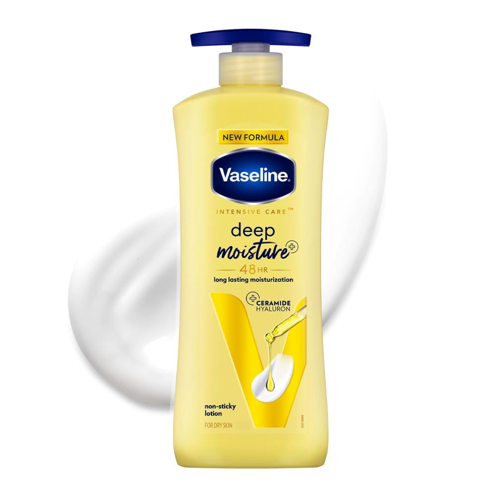Vaseline Deep Moisture Body Lotion |For Dry Skin | Cushion Soft Skin| With Ceramides Hyaluron Moisture Fillers 400ml
