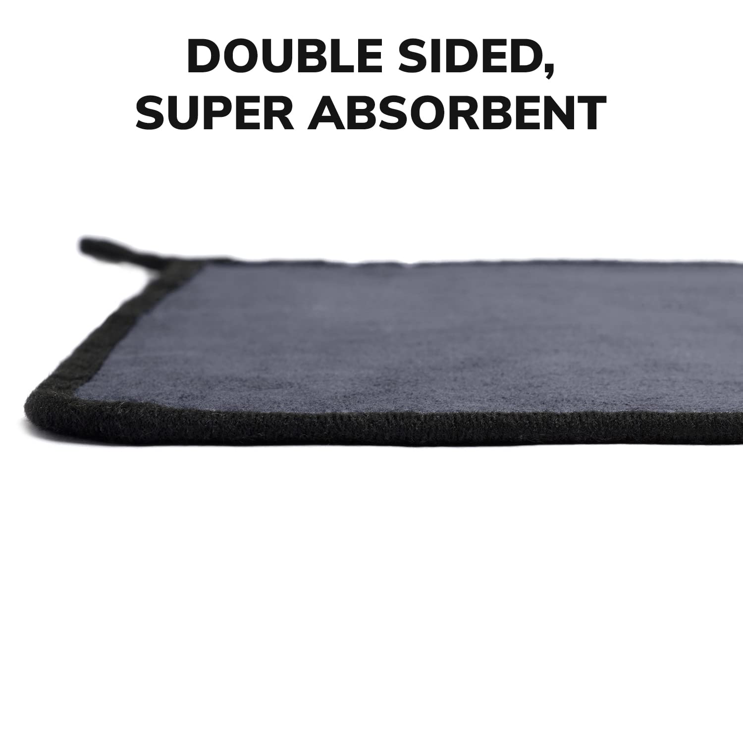 ShineXPro Microfiber Car Cleaning Cloth - OG Soft 500 GSM Extra Large (35x75 CM) Microfiber Cloth for Car and Bike - Suede Edging for Scratchless Drying and Detailing (Pack of 2, Grey) image 2