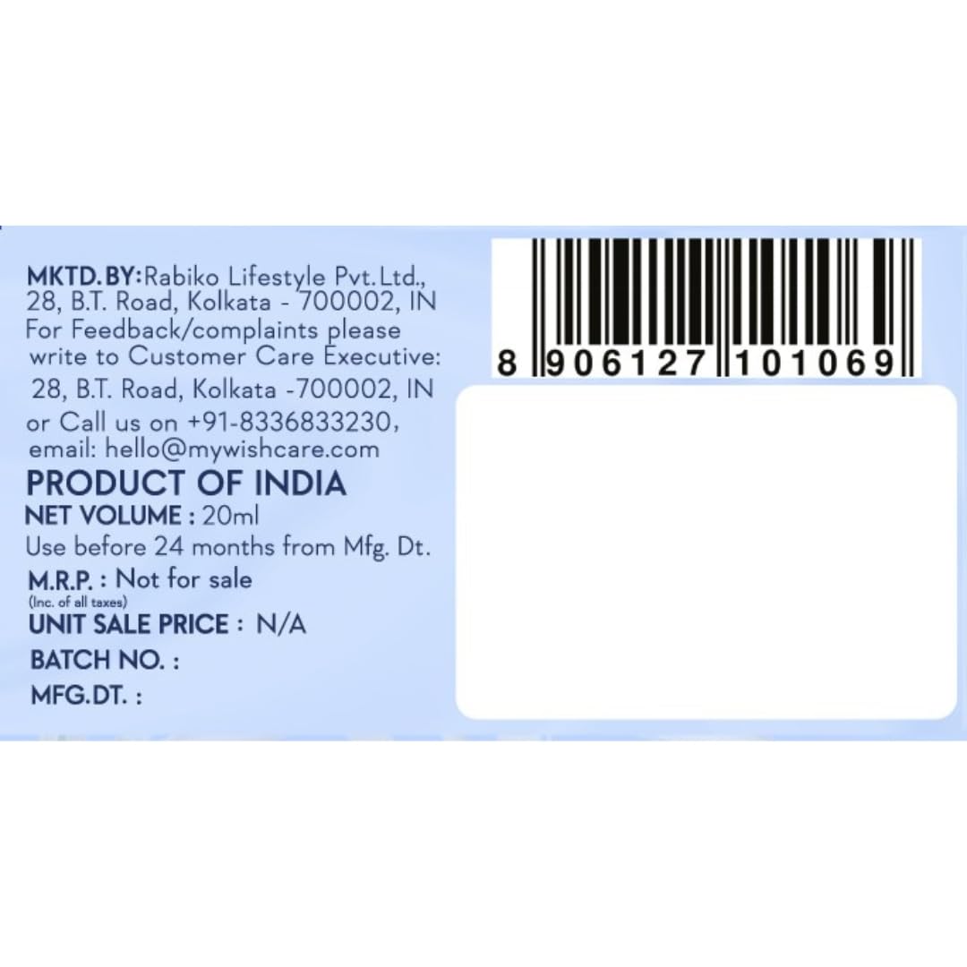 WishCare Multi Peptide Anti Hairfall Shampoo - Rice Water, Rosemary, Capilia Longa, HA & Caffeine 20ml image 2