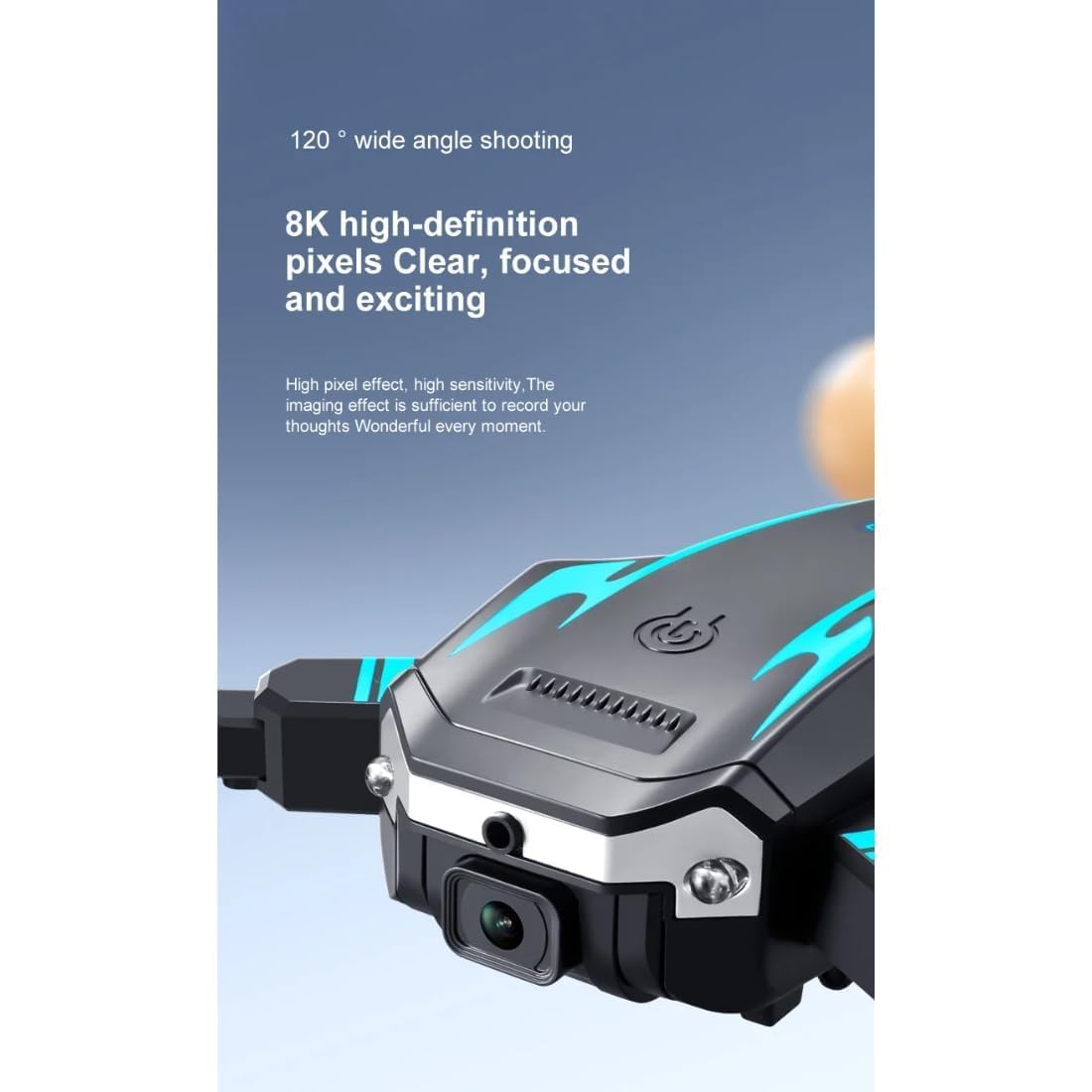 Drone with 4k Camera Foldable 1080P HD Drone with FPV Live Video, Smart Gestures Selfie, Altitude Hold, One Key Take Off/Landing, 3D Flips for Kids and Adults. (J2) image 2