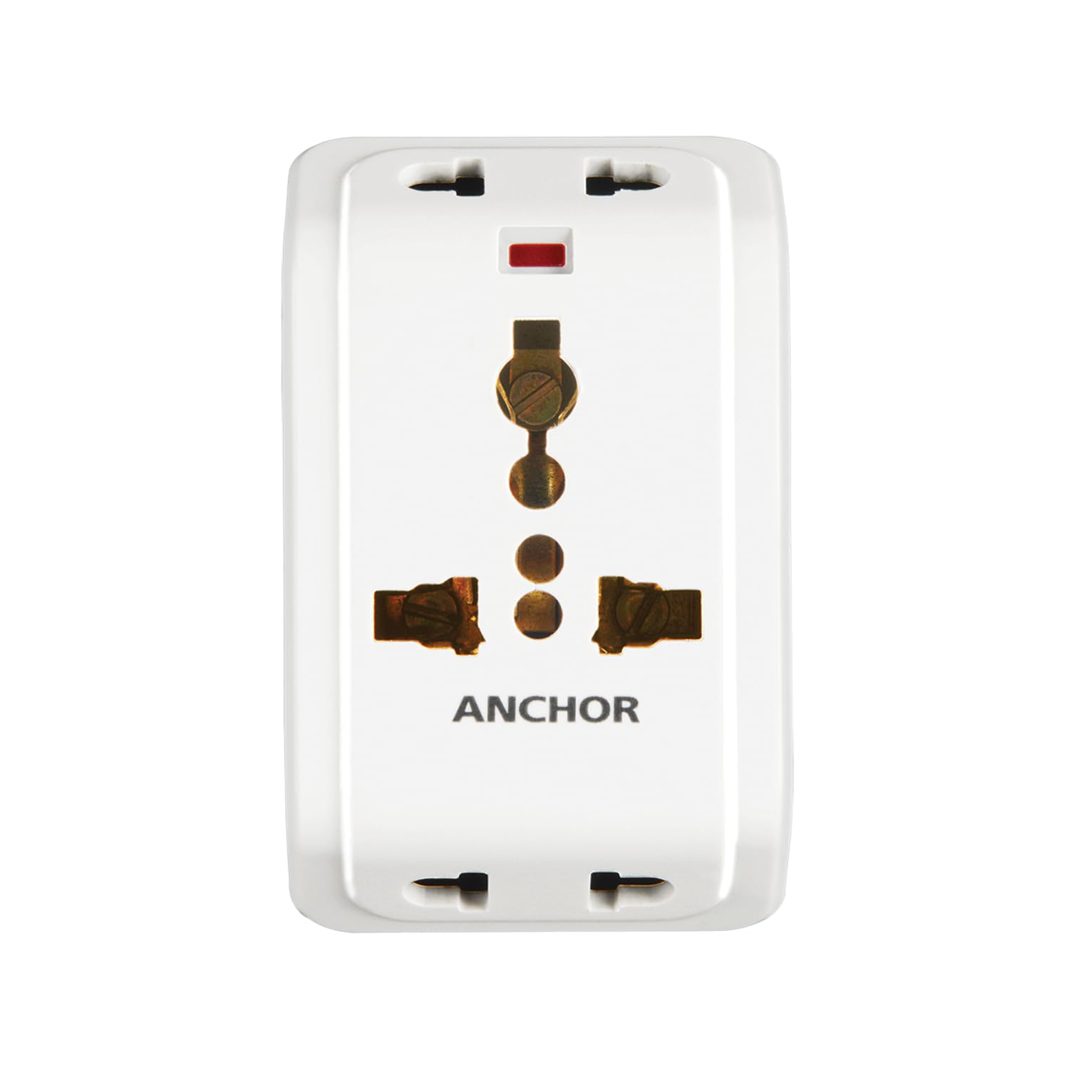 Anchor by Panasonic 6A 3 Pin Multiplug Travel Adapter with Universal Socket | 3 Pin Multi Plug Universal Socket (White) image 2
