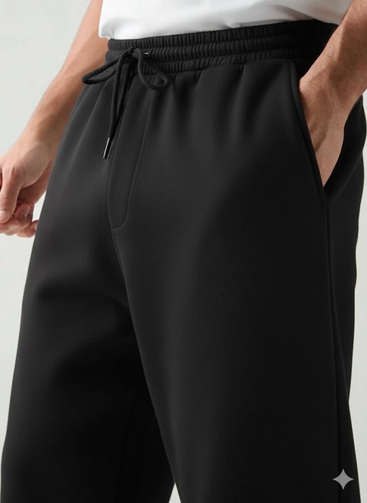 Men's Cotton Baggy Trackpants | Oversized Fit Streetwear & Gym Wear | Comfortable Casual Joggers for Men image 2