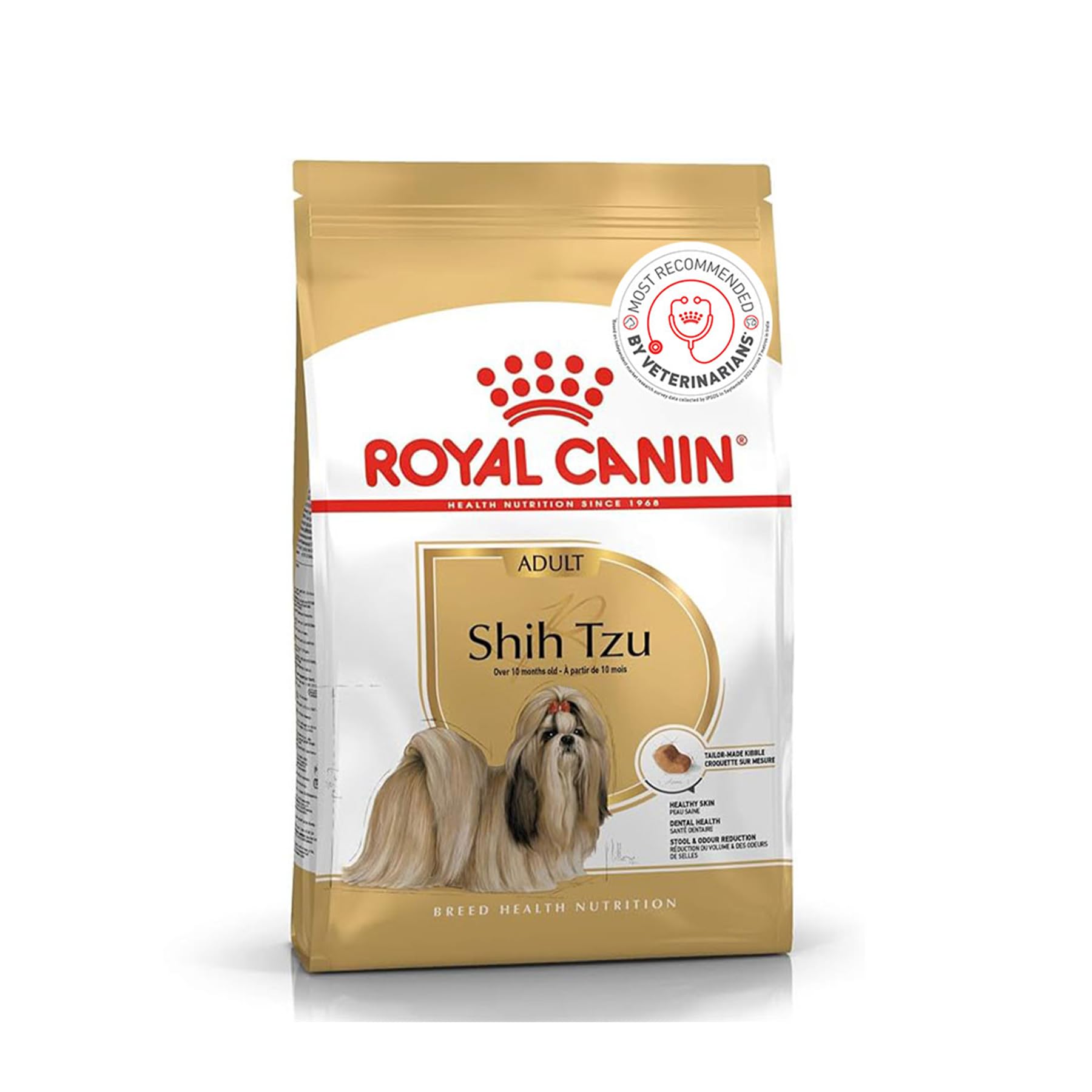 Royal Canin Shih TZU Adult Dog Food, 1.5 Kg, Dry Food, Supports Healthy Skin & Dental Health, Helps in Stool & Odour Reduction