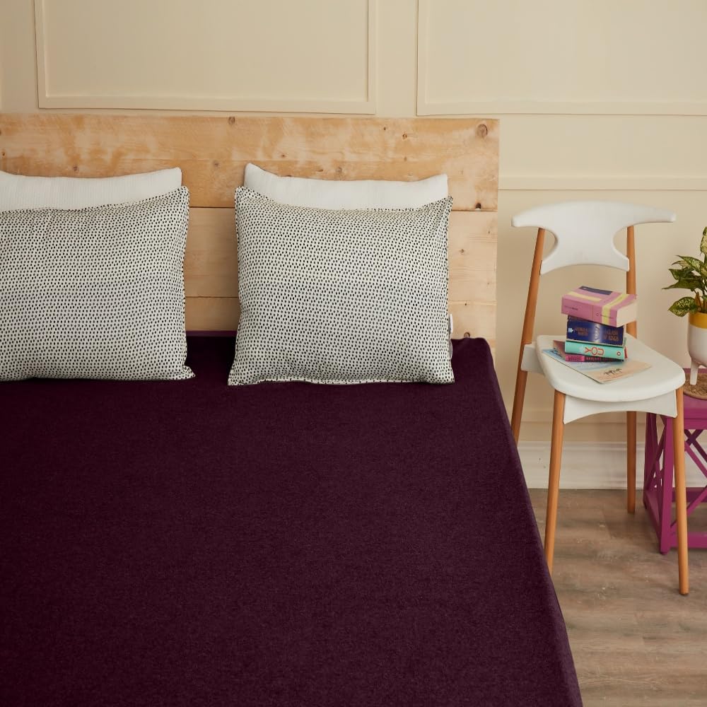 Wakefit Cotton Feel Ultra Soft Waterproof Mattress Protector|Breathable - Hypoallergenic Mattresses Cover 72