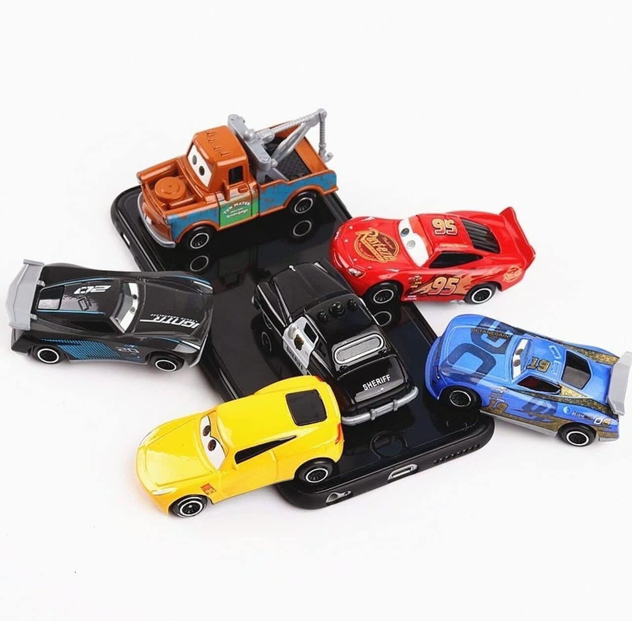 Galaxy Hi-Tech Mini Metal Die Cast Car Toy Vehicle Play Set, Free Wheel High Speed Unbreakable, Small Racing Movie Vehicle Car for Exciting Playtime Adventures for Kid, Multicolor, Set of 6 image 2