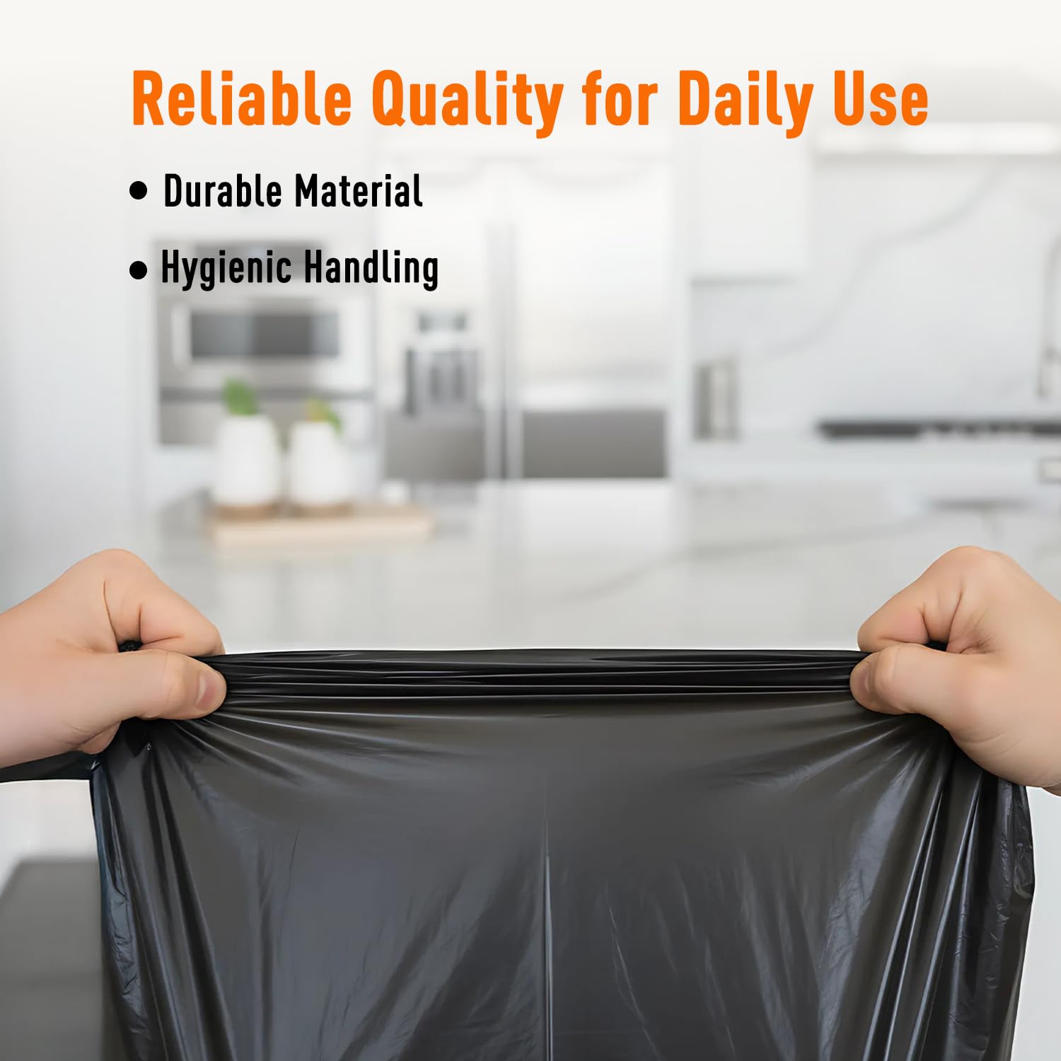 Amazon Brand - Presto! Garbage Bags | Medium | 180 Count | 30 Bags X 6 Rolls | 19 X 21 Inches | For Dry & Wet Waste | Black image 5