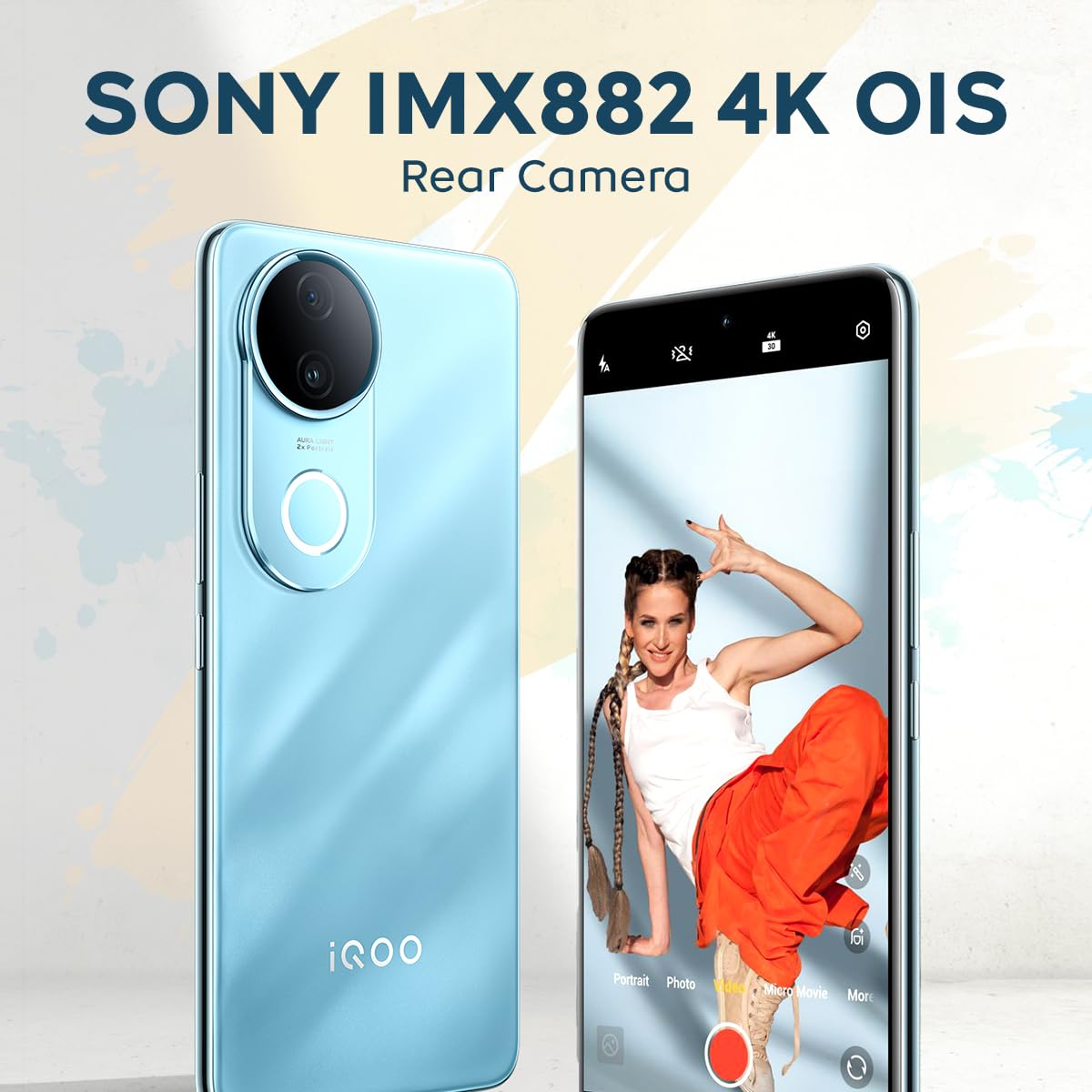 iQOO Z10R 5G (Aquamarine, 8GB RAM, 256GB Storage) | 32MP 4K Selfie Camera | Quad-Curved AMOLED Display | Dimensity 7400 Processor with 750K+ AnTuTu image 2