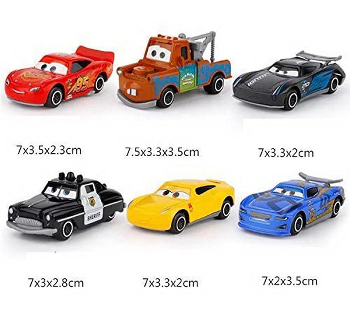 Galaxy Hi-Tech Mini Metal Die Cast Car Toy Vehicle Play Set, Free Wheel High Speed Unbreakable, Small Racing Movie Vehicle Car for Exciting Playtime Adventures for Kid, Multicolor, Set of 6 image 3