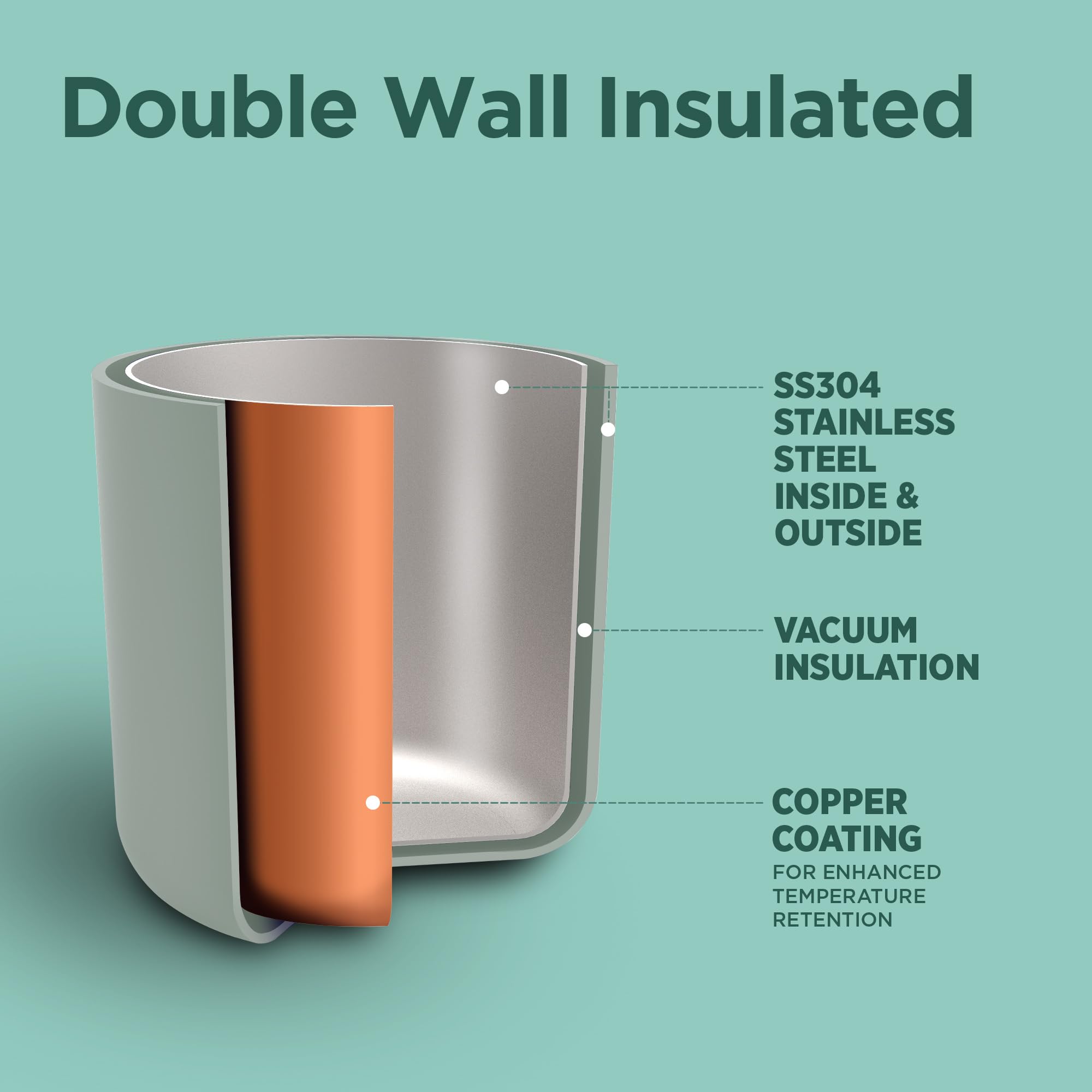 Milton Aura 1000 Thermosteel Water Bottle, 24 Hr Hot and Cold I Leak Proof Lid, ISI Certified I Vacuum Insulated I for Office, Gym, School I Grey image 2