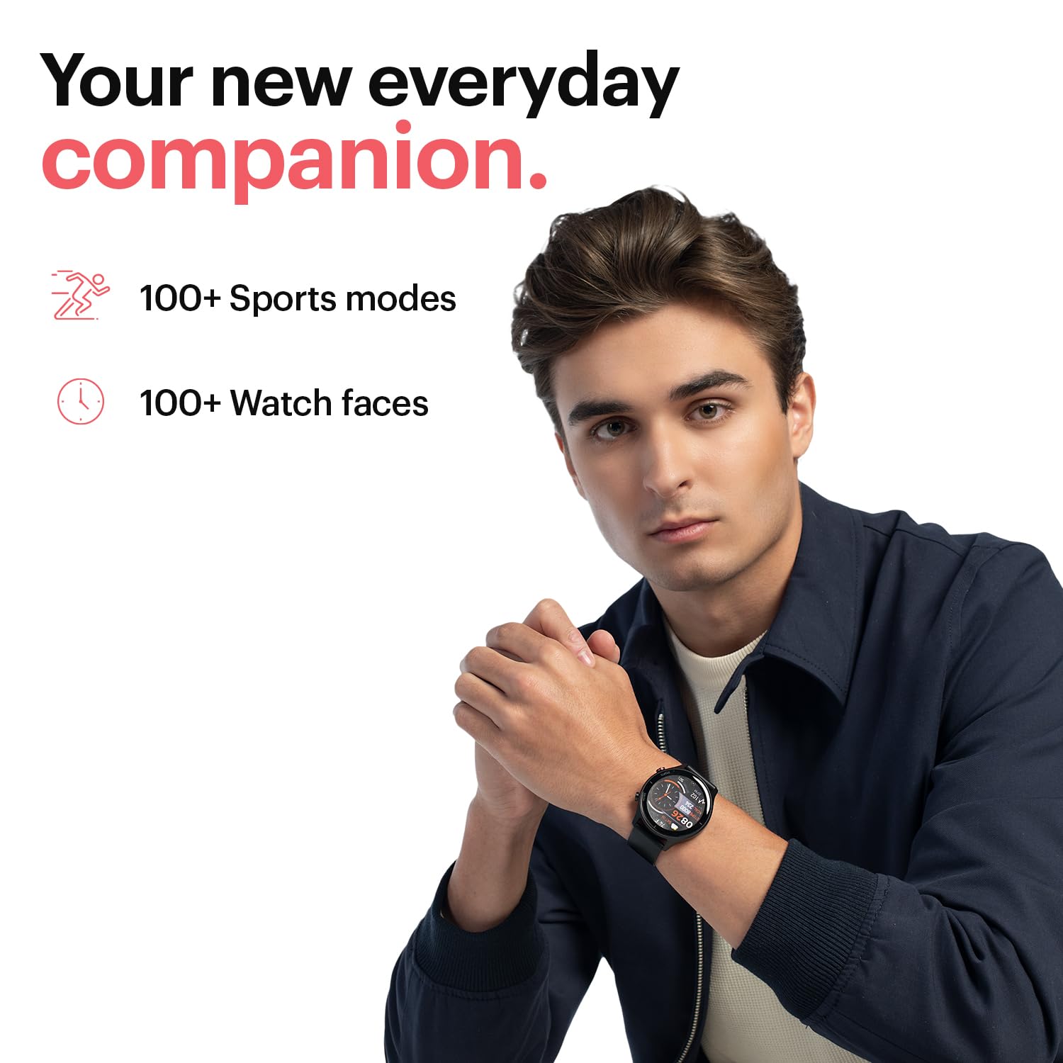 Noise Twist Round dial Smart Watch with Bluetooth Calling, 1.38