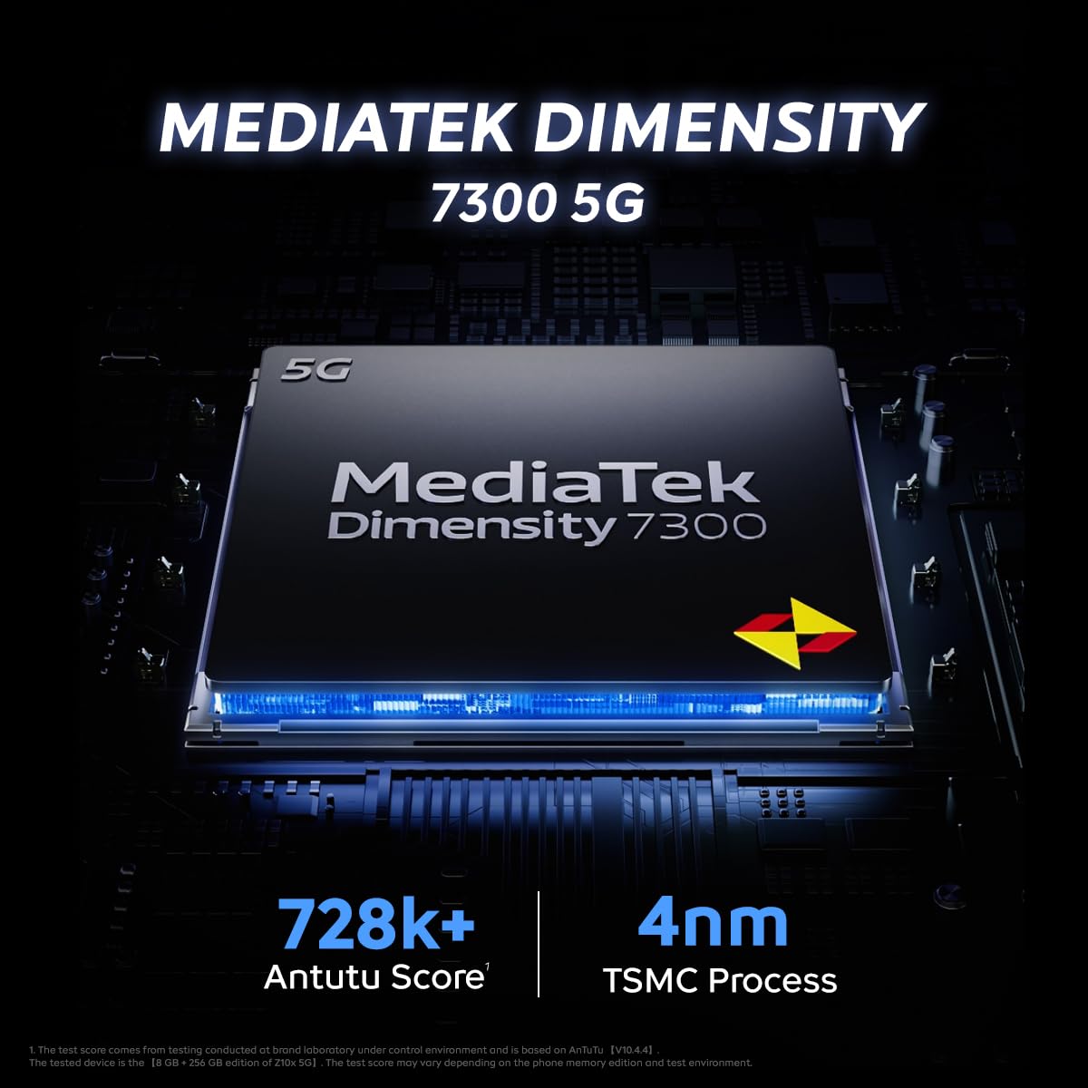 iQOO Z10x 5G (Ultramarine, 6GB RAM, 128GB Storage) | 6500 mAh Large Capacity Battery | Dimensity 7300 Processor | Military-Grade Durability image 2