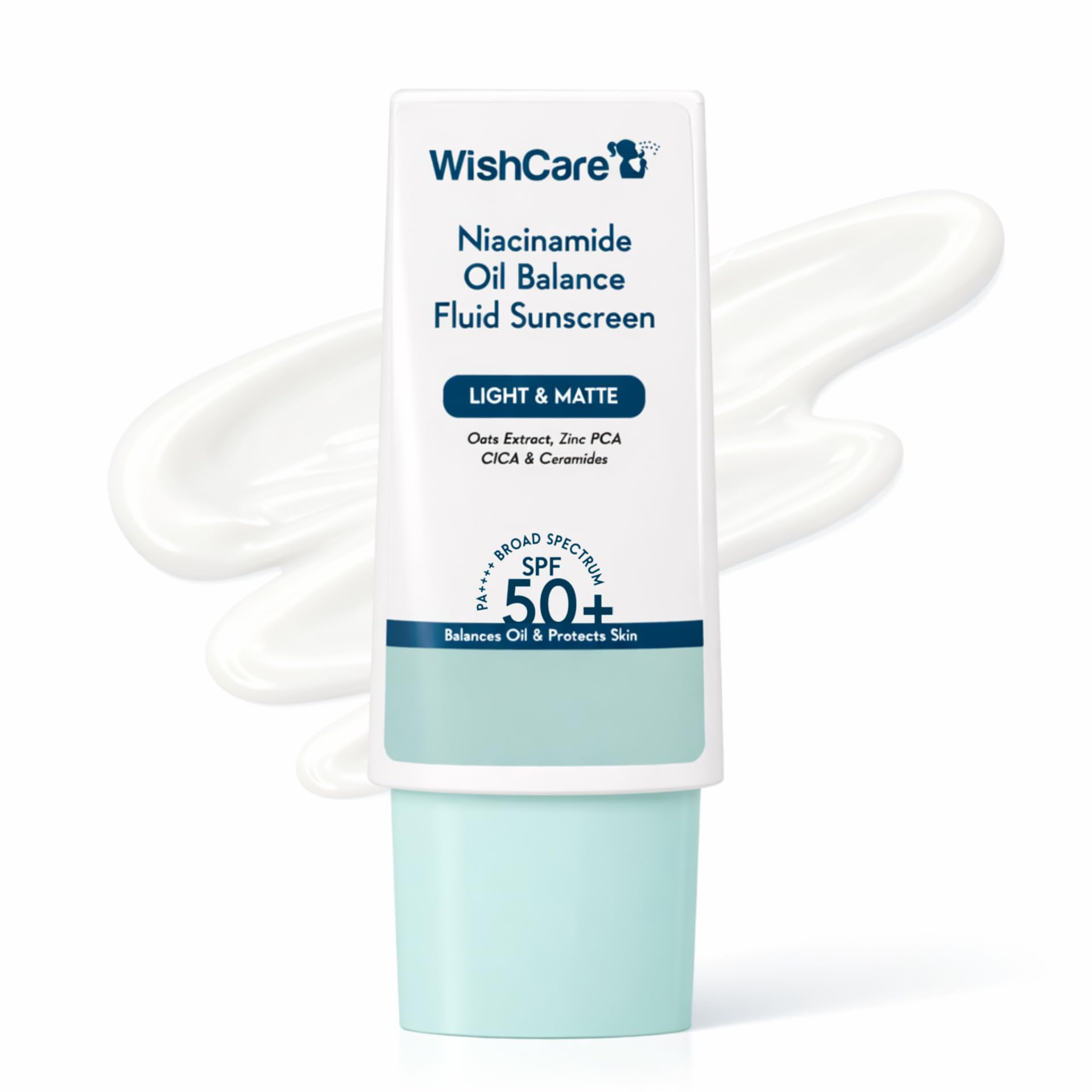 WishCare Niacinamide Sunscreen & Ceramide Lip Balm SPF 50 Combo | Niacinamide Oil Balance Matte Fluid Sunscreen + Ceramide Brightening Lip Balm | Lightweight, No White Cast | For All Skin Types image 4