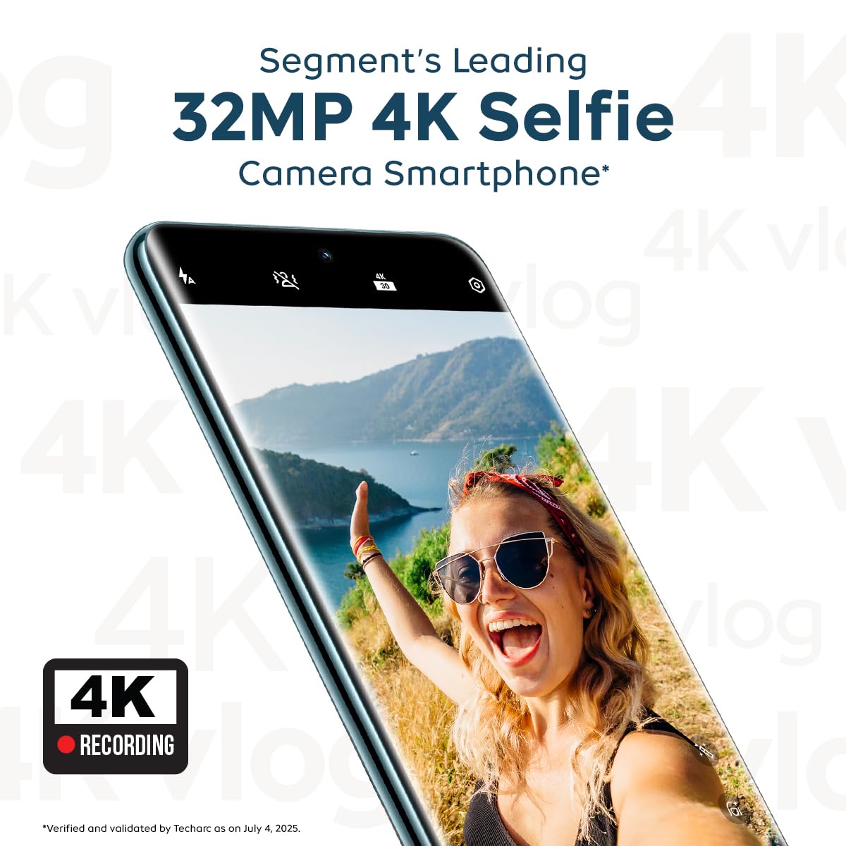 iQOO Z10R 5G (Aquamarine, 8GB RAM, 256GB Storage) | 32MP 4K Selfie Camera | Quad-Curved AMOLED Display | Dimensity 7400 Processor with 750K+ AnTuTu image 3