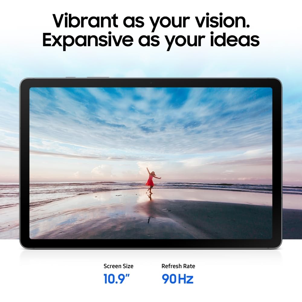 Samsung Galaxy Tab S10 Lite with AI, S Pen in-Box, 27.7 cm (10.9 Inch) Display, Object Eraser, 90Hz Refresh Rate, Pre Loaded Pro Apps, IP42 Rating, 6GB RAM, 128GB Storage, Wi-Fi + 5G Tablet, Gray image 3