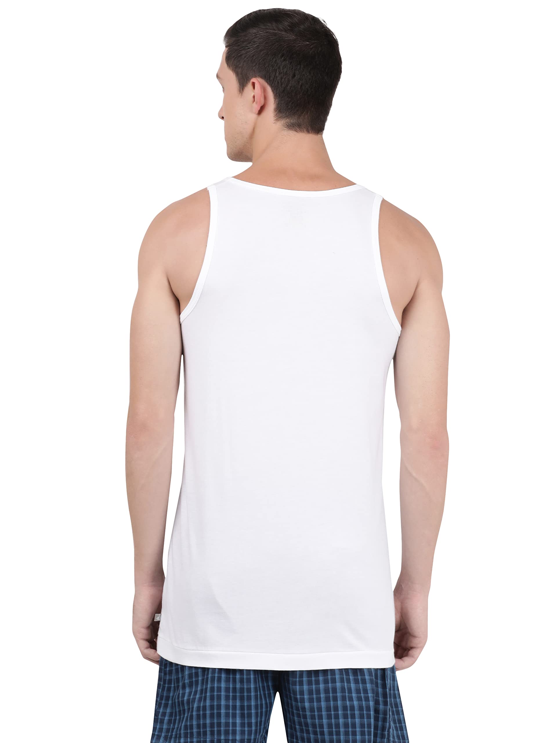 Jockey 8820 Men's Super Combed Cotton Round Neck Sleeveless Vest with Extended Length for Easy Tuck (Pack of 3) image 4
