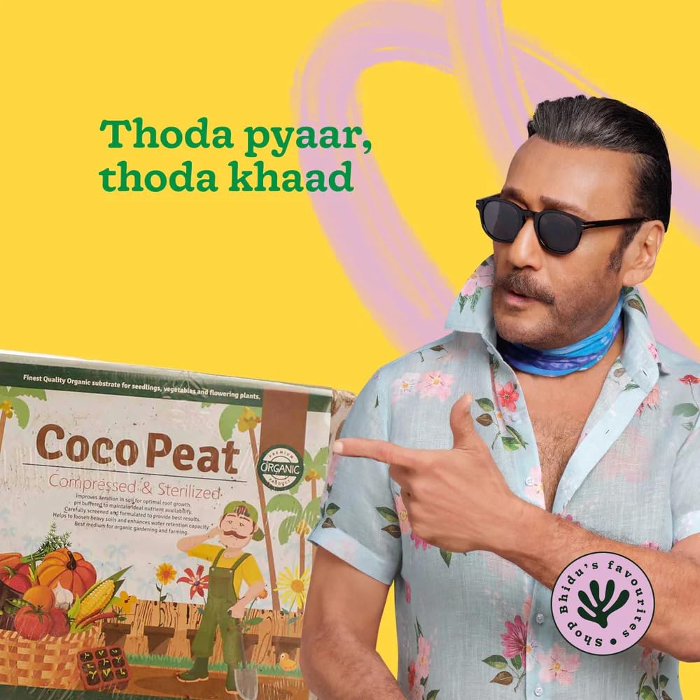 UGAOO Cocopeat Block 5 Kg for Home Garden Plants | Compressed & Sterilized Coconut Fiber Growing Medium for Seed Germination, Potting Mix, Indoor & Outdoor Gardening & Soil Aeration image 2