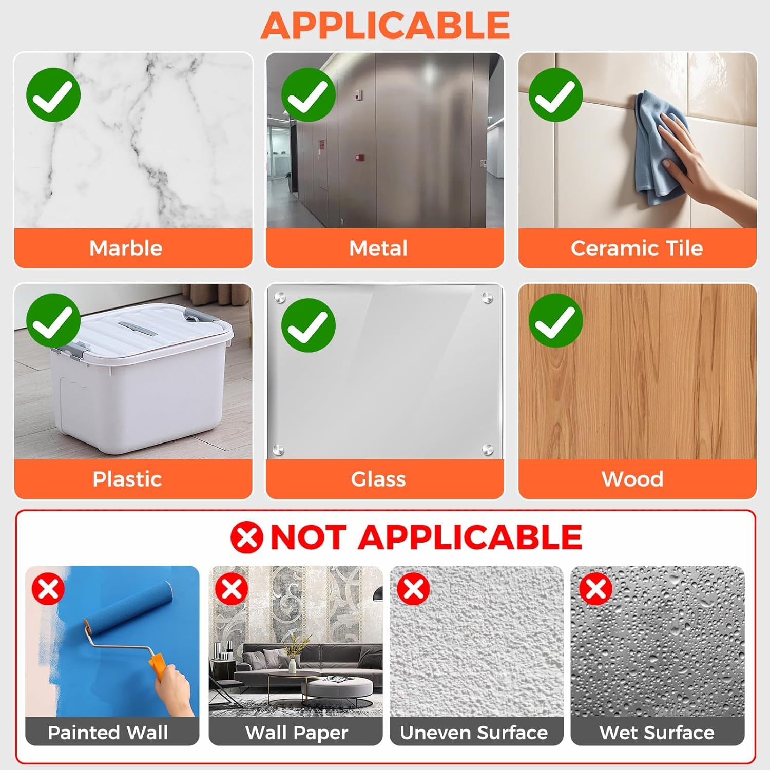 Multipurpose Double Sided Tape Heavy Duty - Adhesive Silicone Tape, Heat Resistant, Multi-Functional, Removable, Washable, Reusable Anti-Slip Gel Nano Grip Tape- 3 Meter image 3