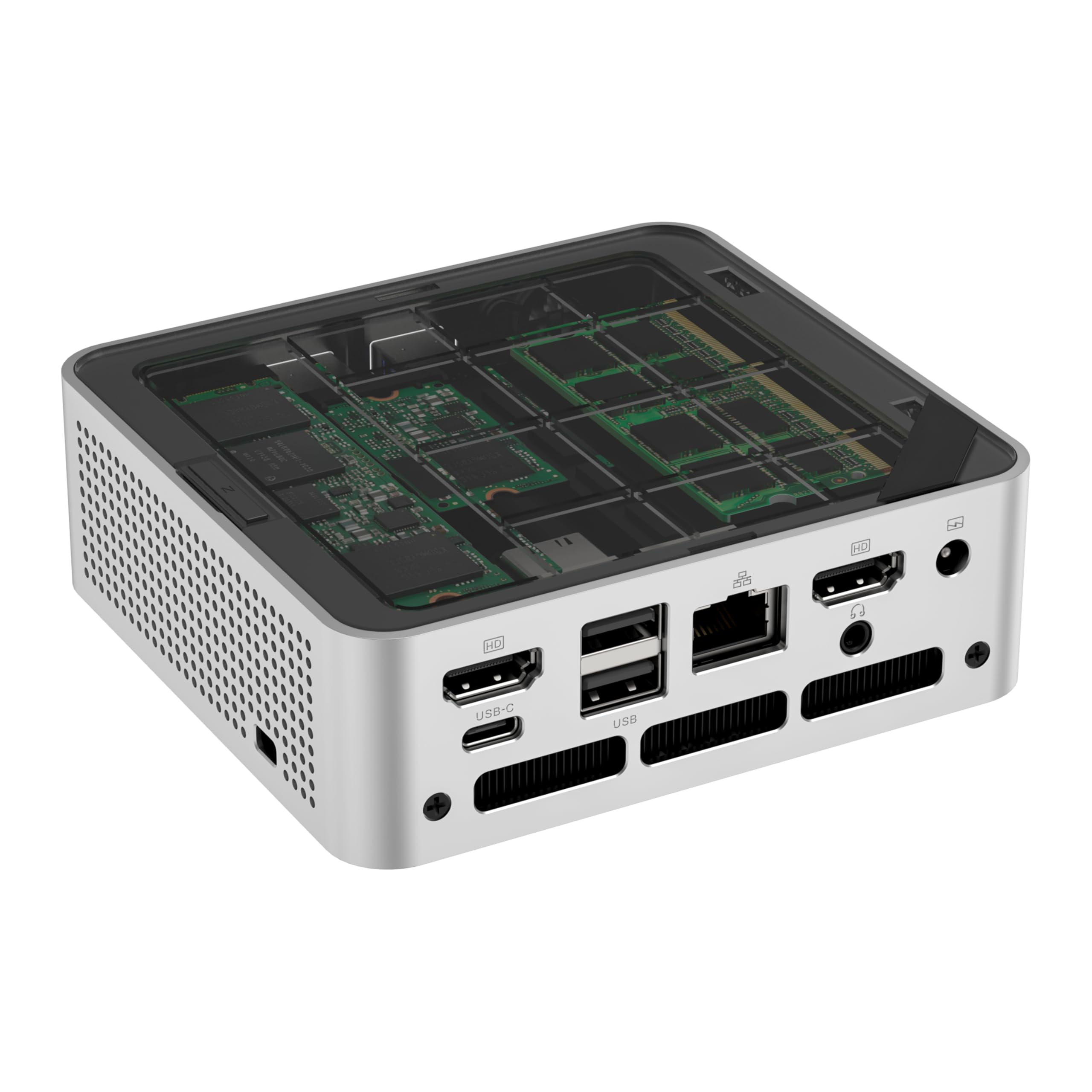 SKULLSAINTS Mist Mini PC Powered by AMD Ryzen 3 4300U, Triple Display Support, WiFi 6, Bluetooth 5.3 (Ryzen 4300U, 128, GB, Windows 11 Pro, 8, GB)