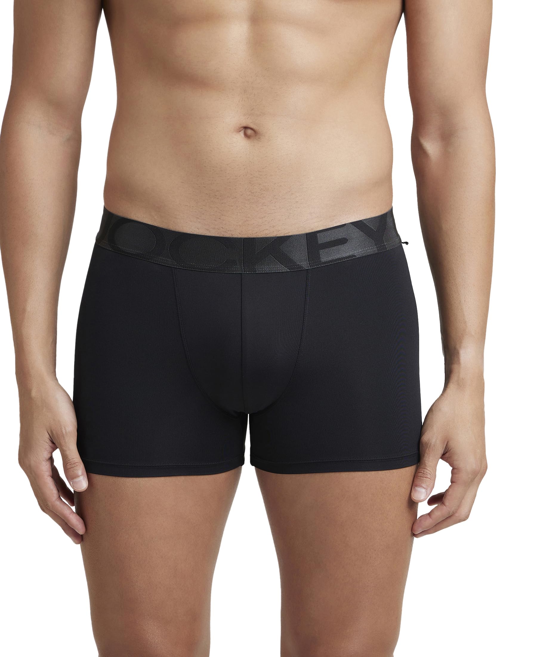Jockey IC28 Men's Tactel Microfiber Elastane Stretch Solid Trunk with Moisture Move Treatment