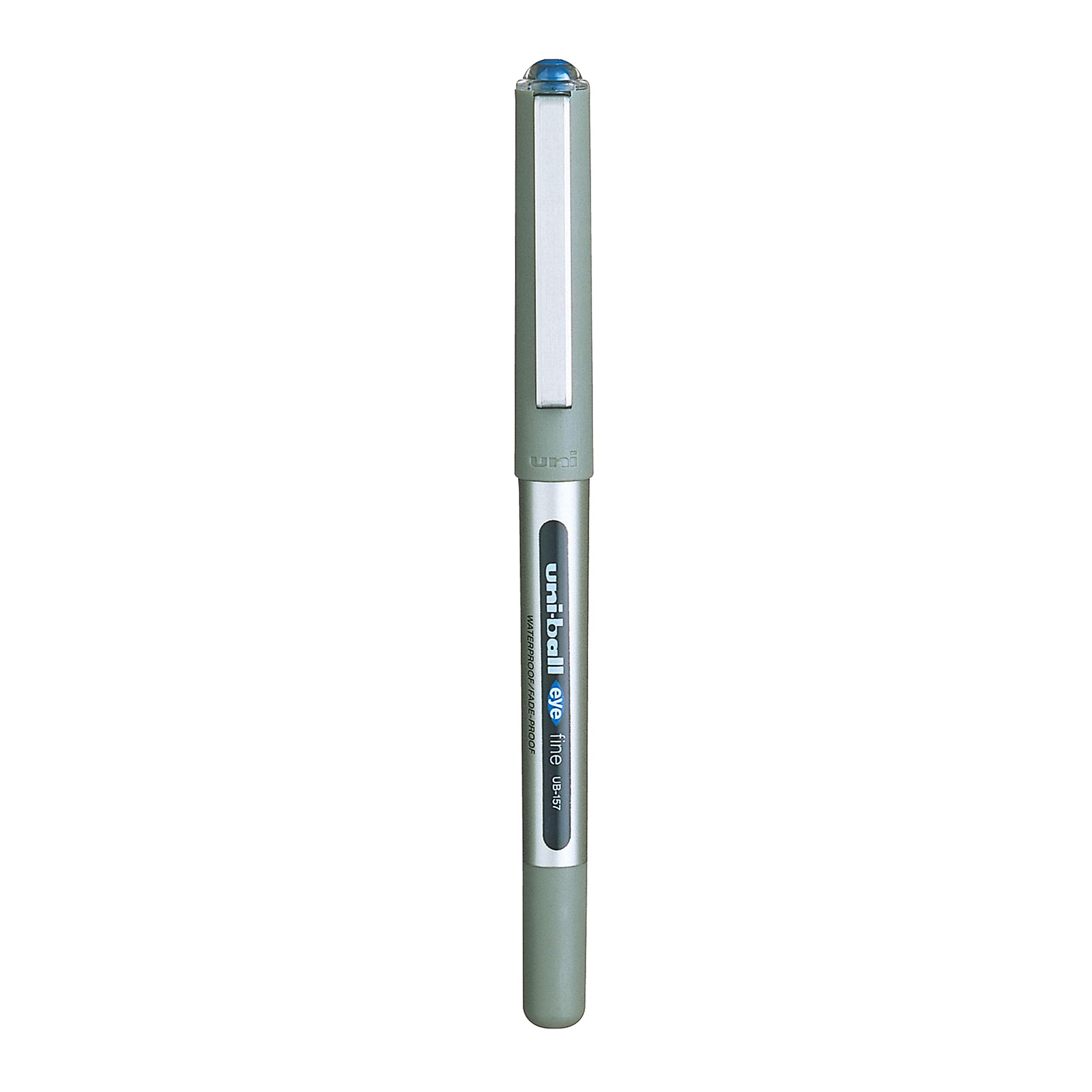 uni-ball Eye UB157 0.7mm Roller Ball Pen | Blue Ink, Pack of 3 image 3