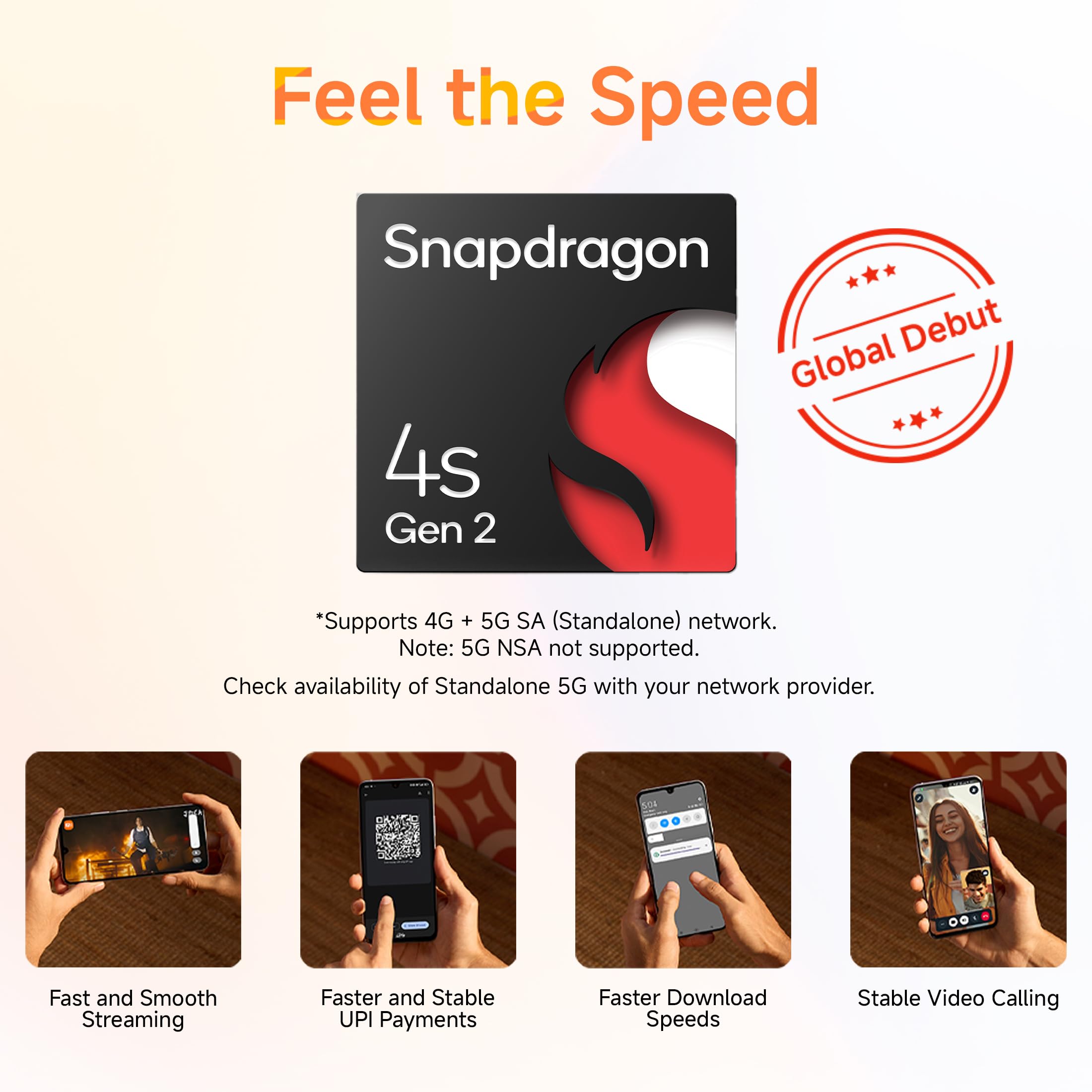 Redmi A4 5G (Sparkle Purple, 4GB RAM, 128GB Storage) | Segment Largest 6.88in 120Hz | 50MP Dual Camera | 18W Fast Charging | Charger in The Box image 4