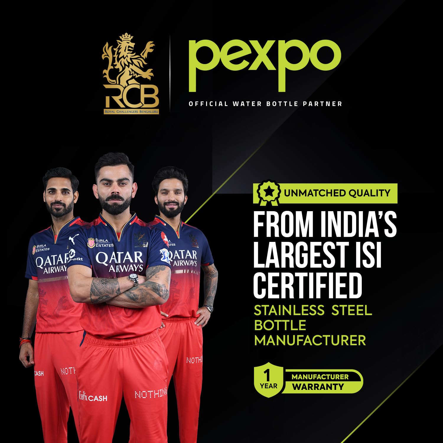 PEXPO Water Bottle 1 ltr Stainless Steel Sports/Fridge Bottle with Sipper Cap | Single Wall | For Home, Office, Gym, Travelling | Lightweight | BPA Free | Craft Pro 950ml | Pink-Purple Ombre image 3