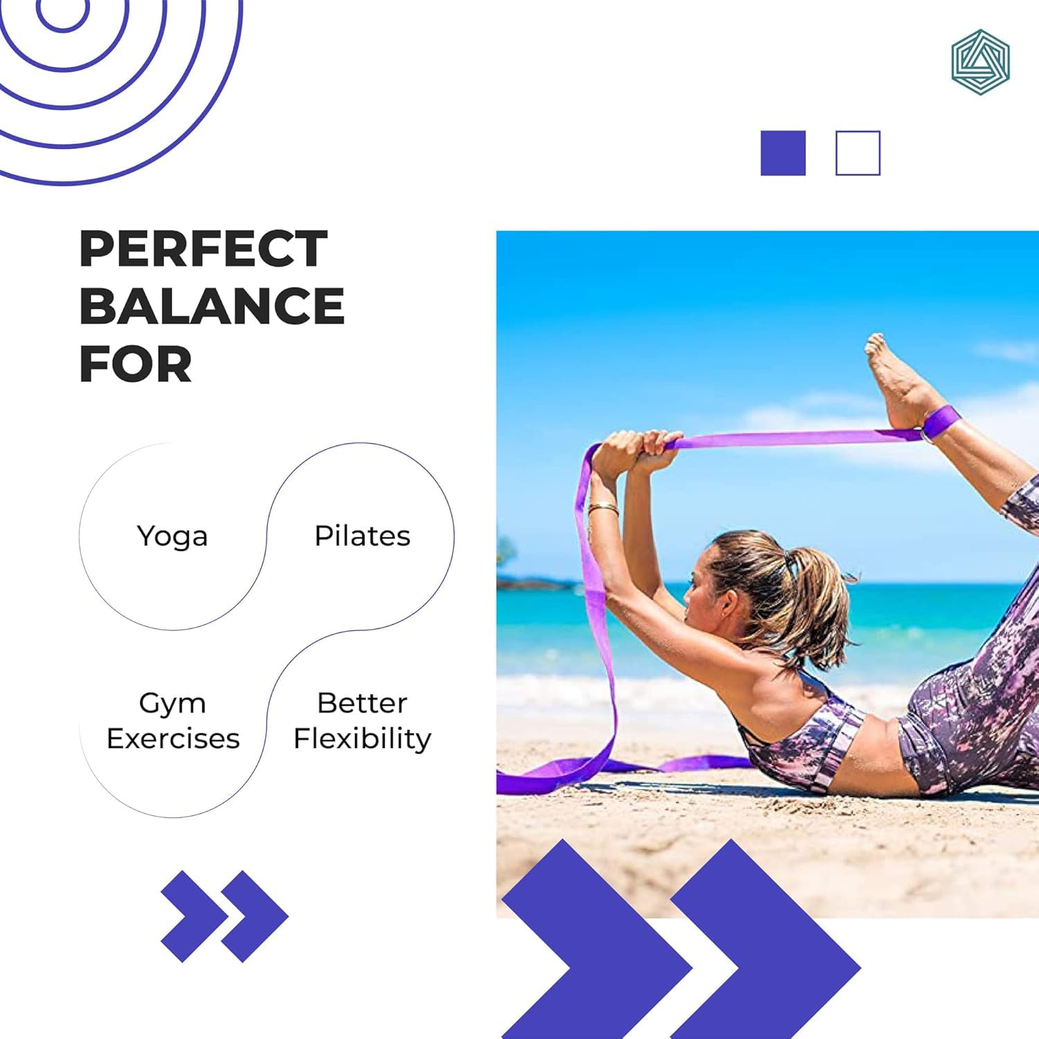 Boldfit Yoga Belt for Women and Men - Yoga Strap for Stretching with Extra Safe Adjustable D-Ring Buckle - Durable and Comfy Texture - Perfect for Your Yoga Session - 6 Feet, Purple image 5