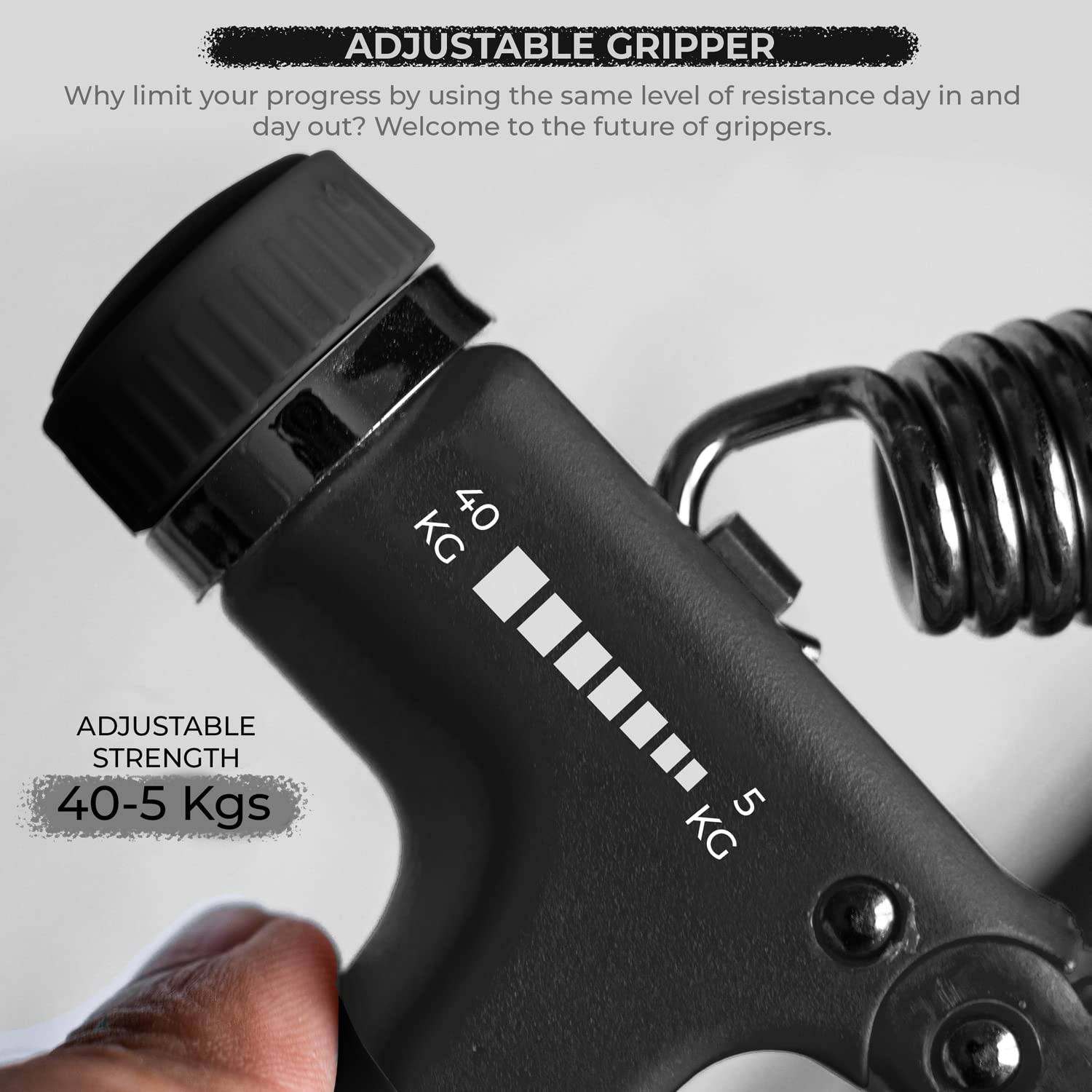 Boldfit Hand Gripper for Men & Women Hand Grip Strengthener for Forearm, Wrist & Finger Workout Fitness Equipment for Home & Gym Training image 3