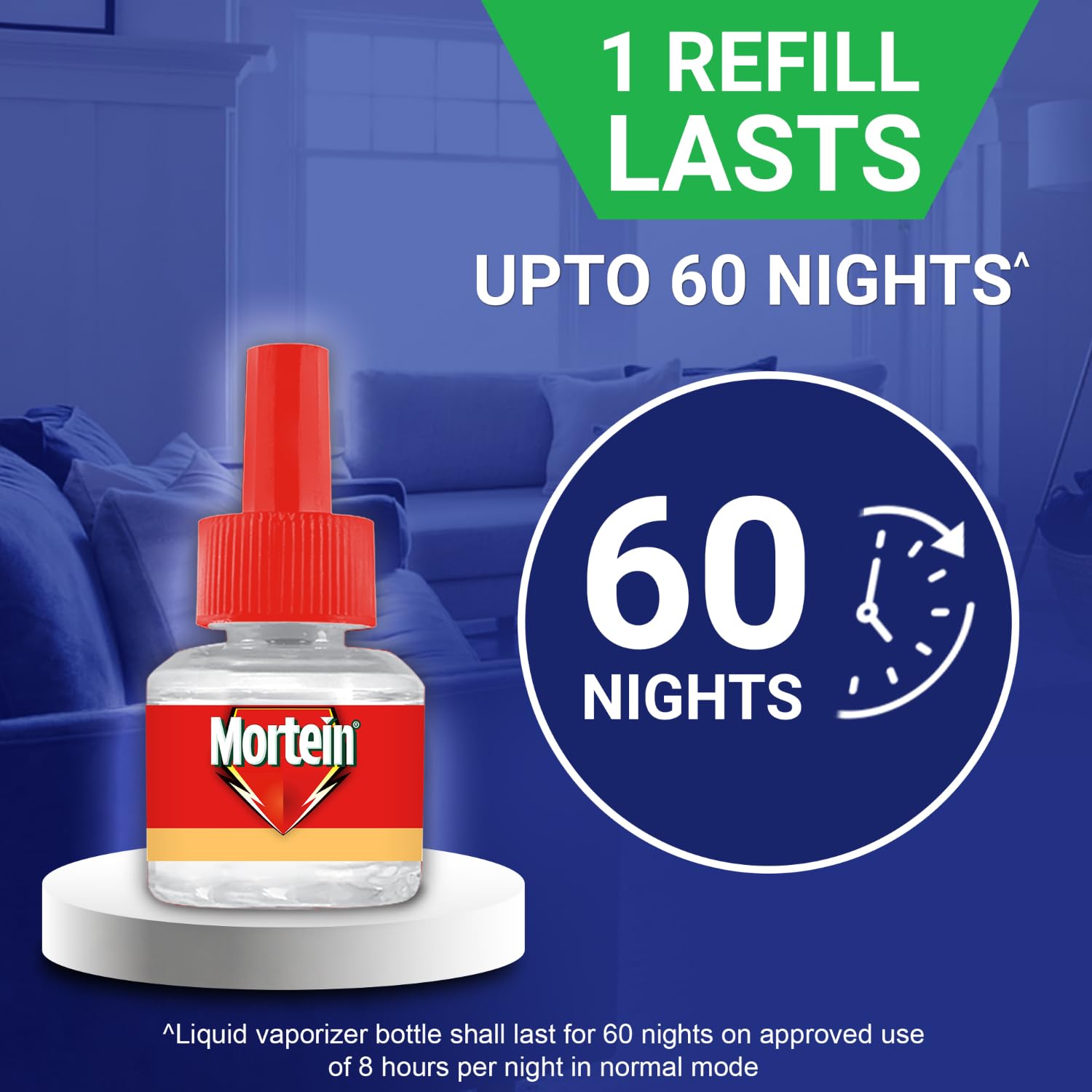 Mortein 45ml x 6 (Buy 4 Get 2 Free) Fits All Machines | SmartPlus Mosquito Repellent Refill | Mosquito Repellent & Killer | 100% Protection from Dengue Mosquitoes, Pack of 6 image 5