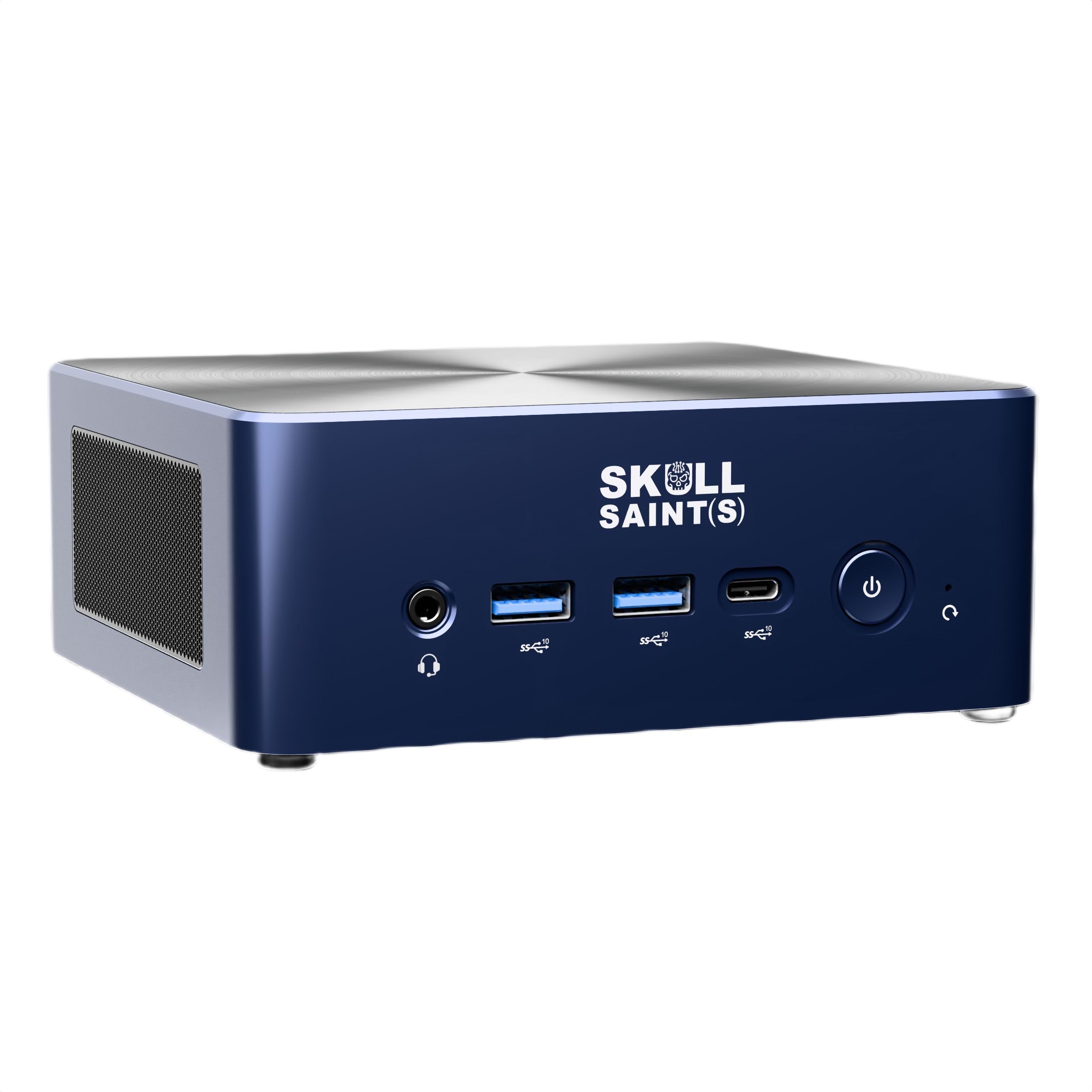 SKULLSAINTS Fury Compact Mini PC with Ryzen 7840HS, Radeon 780M Graphics, USB4 8K Support, Dual 2.5G LAN, and Wi-Fi 6E, BT5.3, Triple Display