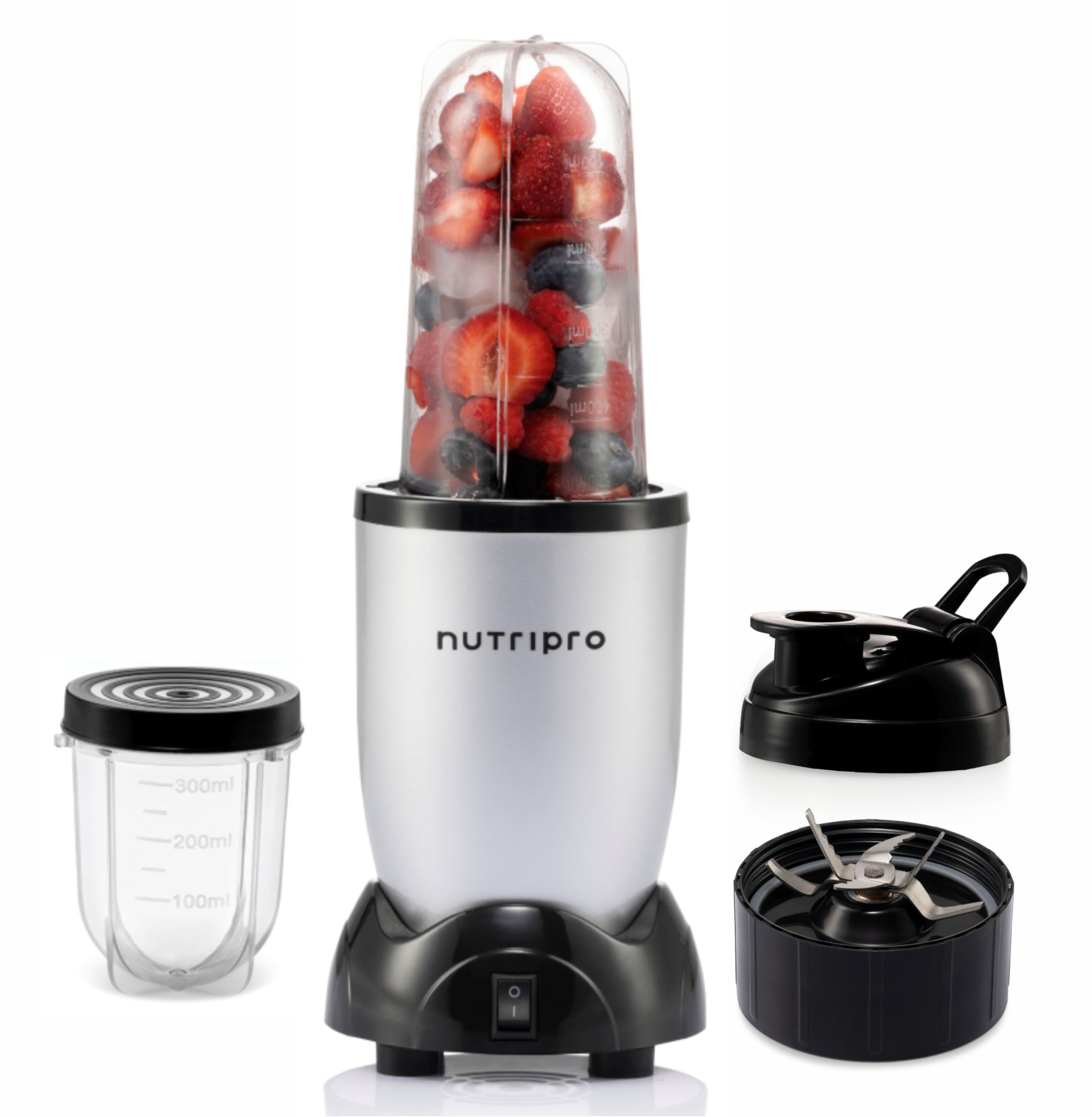 Nutripro Juicer Mixer Grinder Smoothie Maker - 500 Watts (2 Jars & 1 Blade, Gold) - 2 Year Warranty image 4