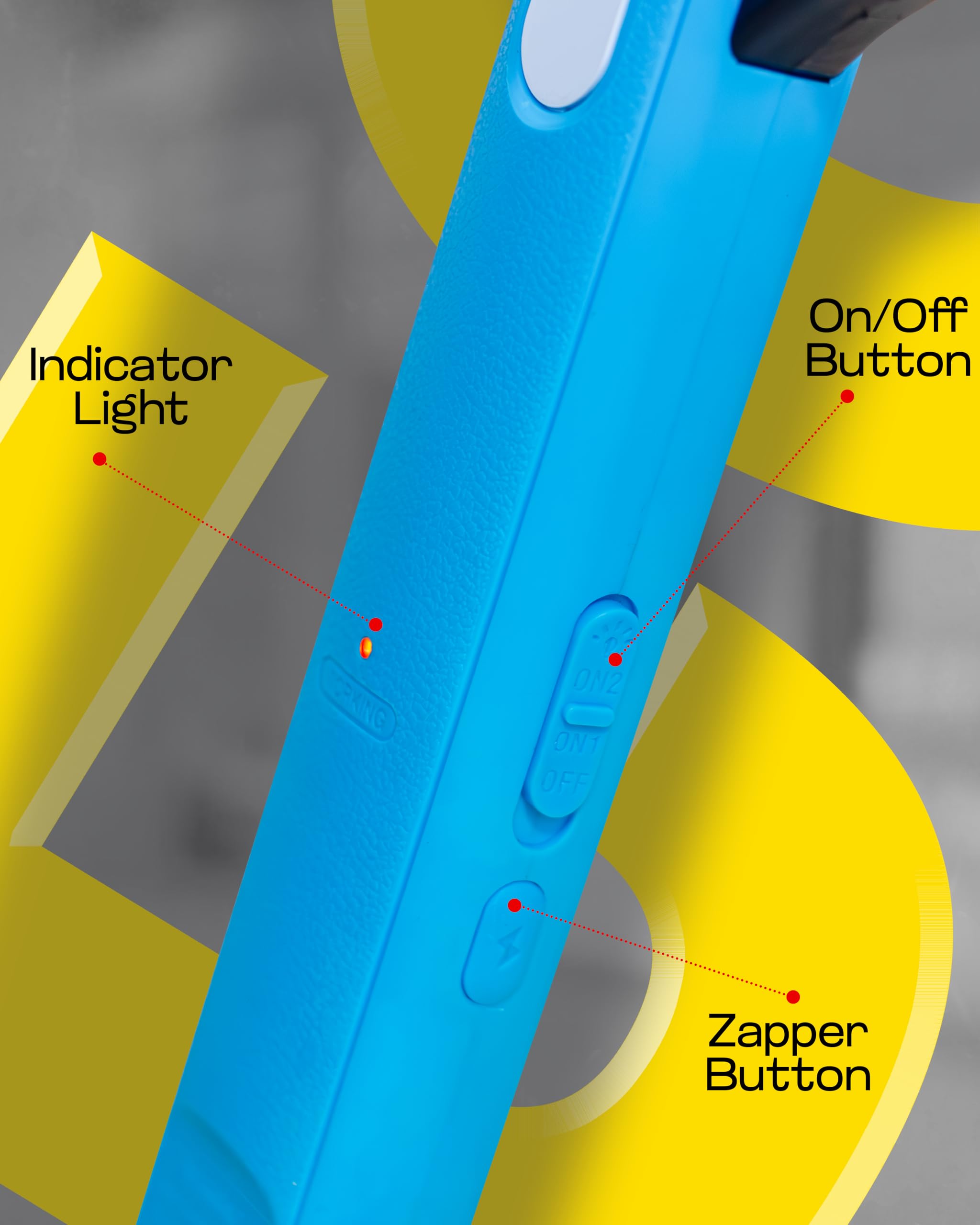 Weird Wolf Electric Mosquito Bat | Rechargeable Mosquito Killer Racket with Built-in Plug | Lithium Battery | Durable & Strong Design | 6-Month Warranty image 4