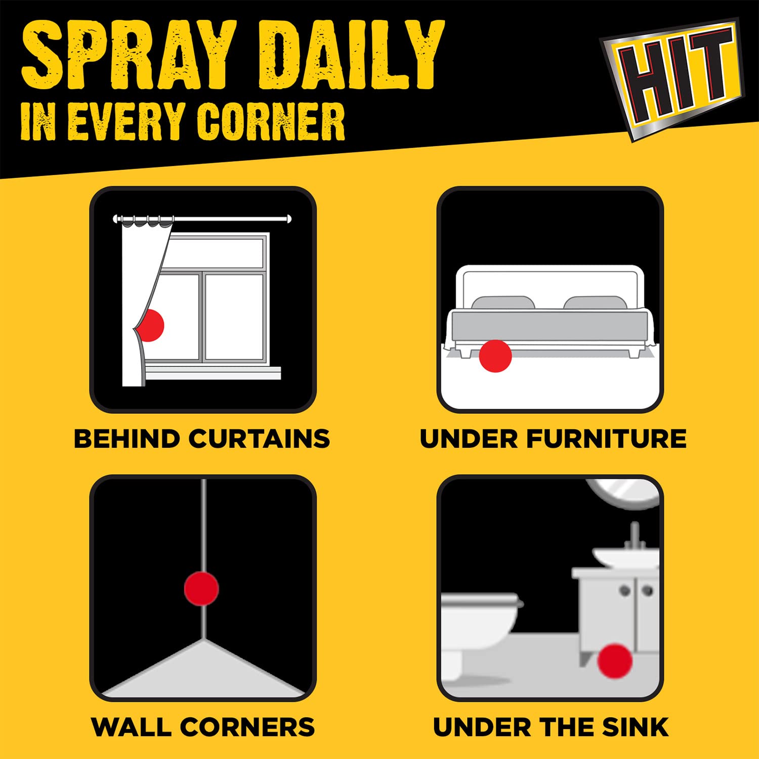 HIT Flying Insect Killer - Mosquito & Fly Killer Spray (700ml) | Lime Fragrance | Instant Kill | Protection from Dengue & Malaria, pack of 1 image 5