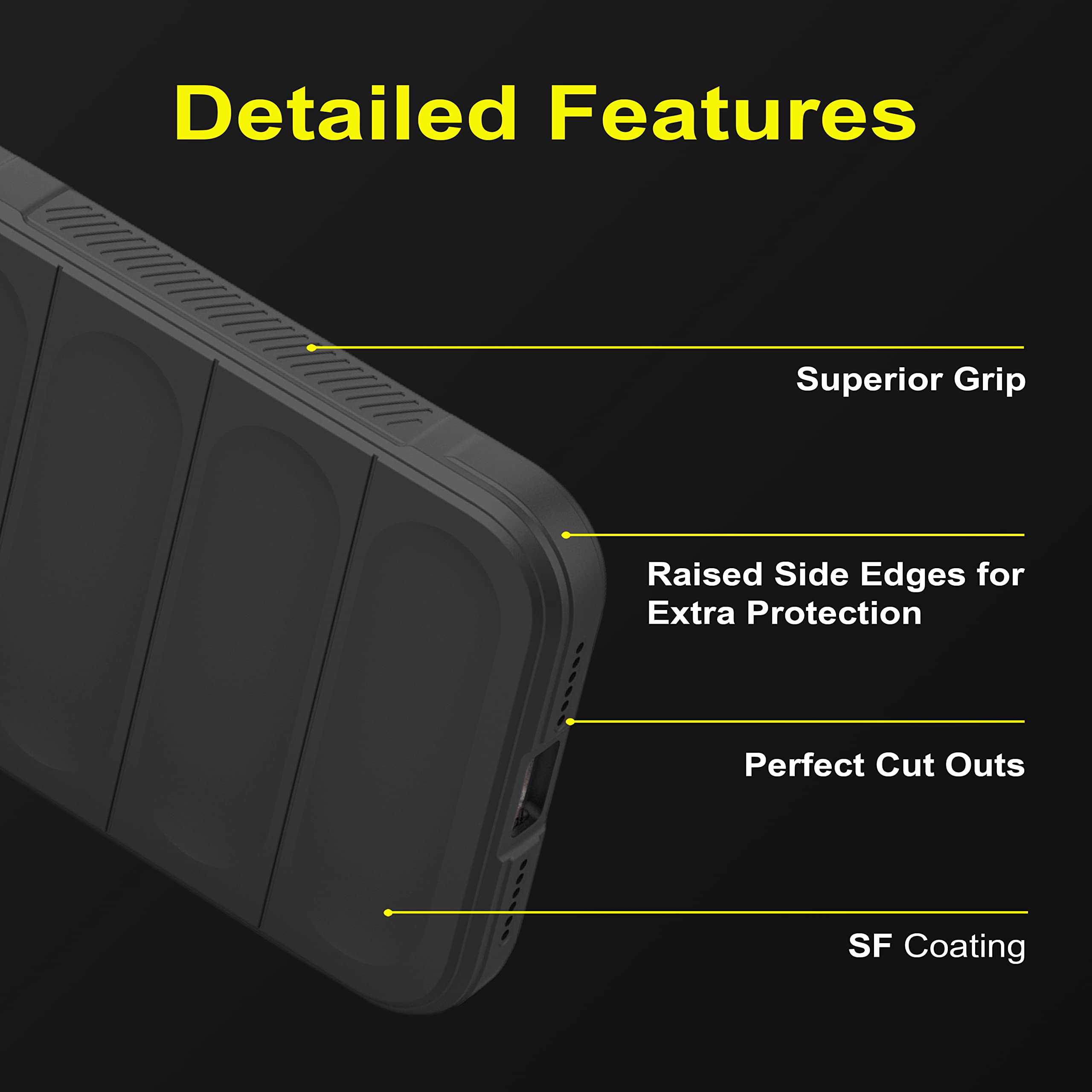 Zapcase Back Case Cover for iPhone 11 | Compatible for iPhone 11 Back Cover | Liquid Silicon Magic Case with Camera Protection | Black image 2