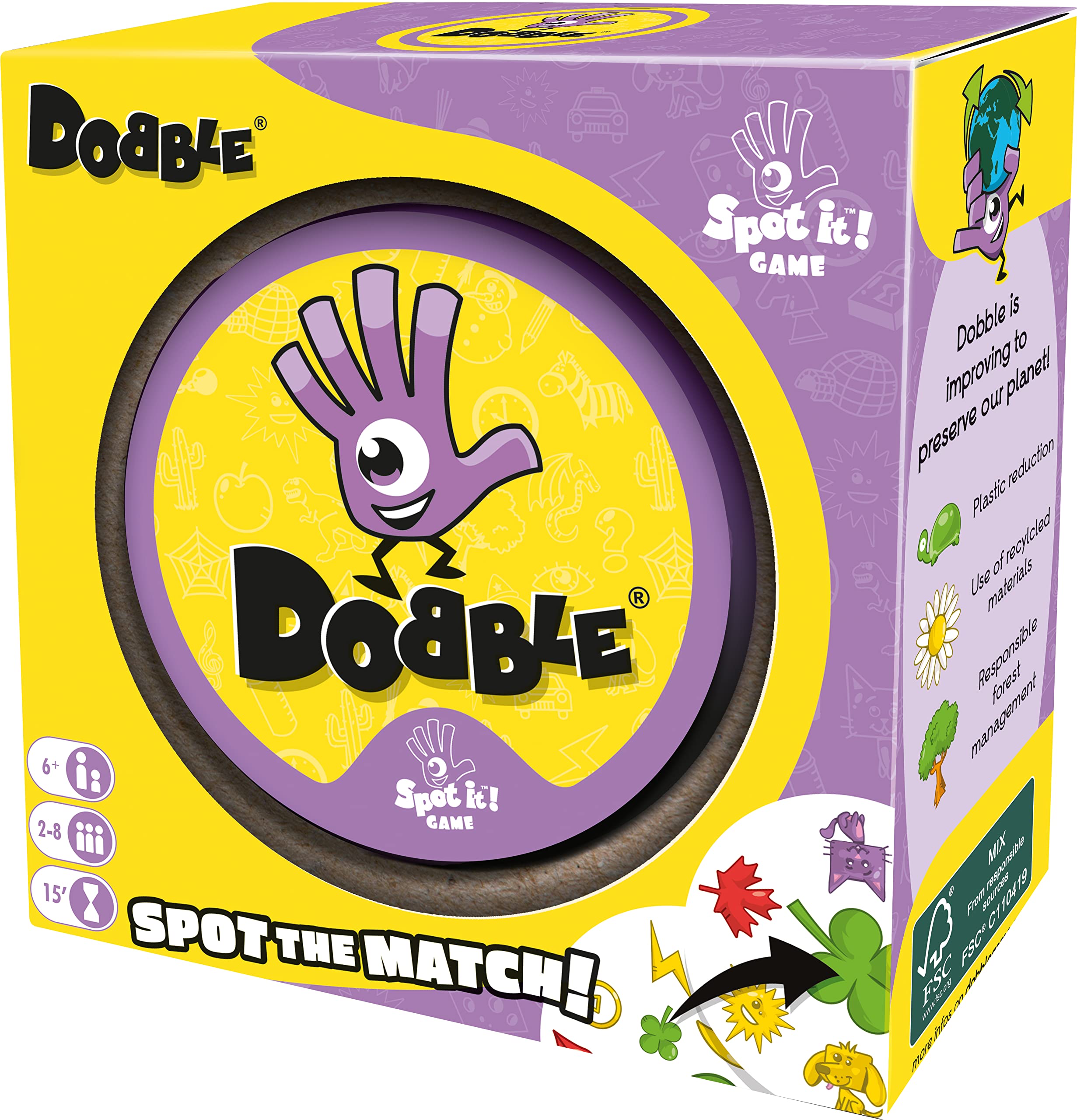Asmodee Kid's Dobble, Visual Perception Card Game (Multicolour, Ages 6 and Above, 2 to8 Players) image 2