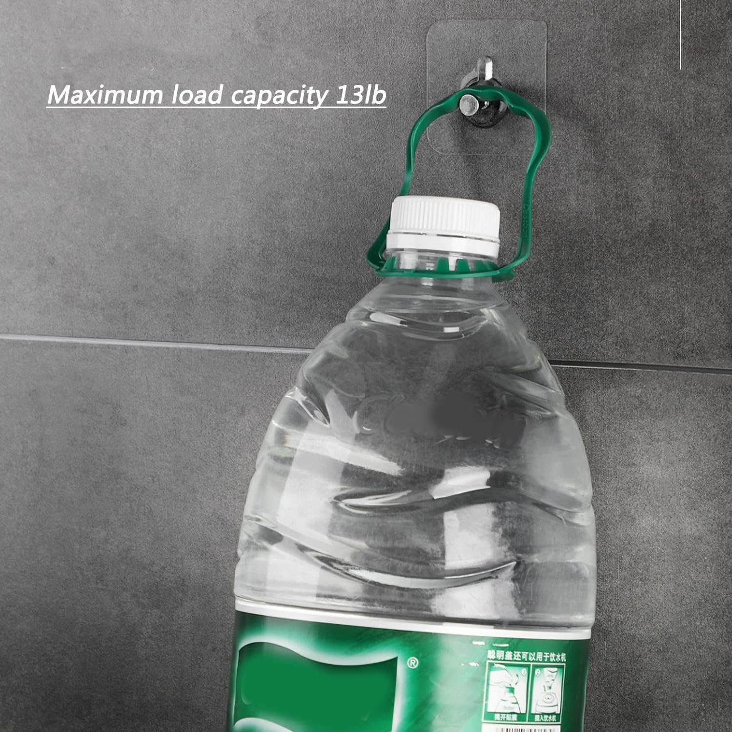 JIALTO 20 Pcs Self Adhesive Hooks for Secure Wall Hanging - Versatile 6mm Nail Hook for Photo Frames Hooks, Clocks, and More - Transparent, Heavy-Duty, No-Drill Solution image 3