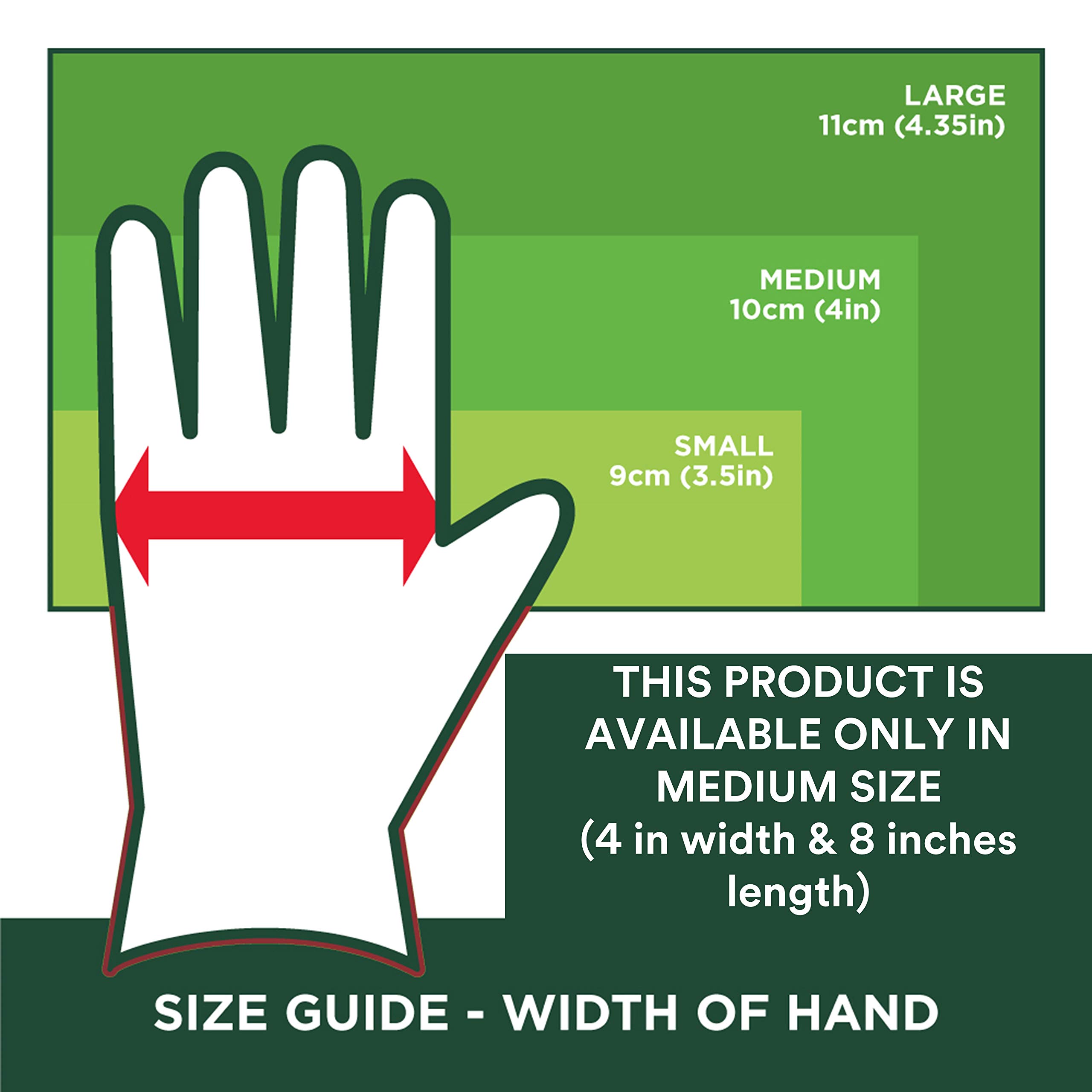 Scotch-Brite Rubber Heavy Duty Hand gloves for Dishwashing, gardening, kitchen cleaning ( Inner cotton lining for comfort), 1 Pair image 5