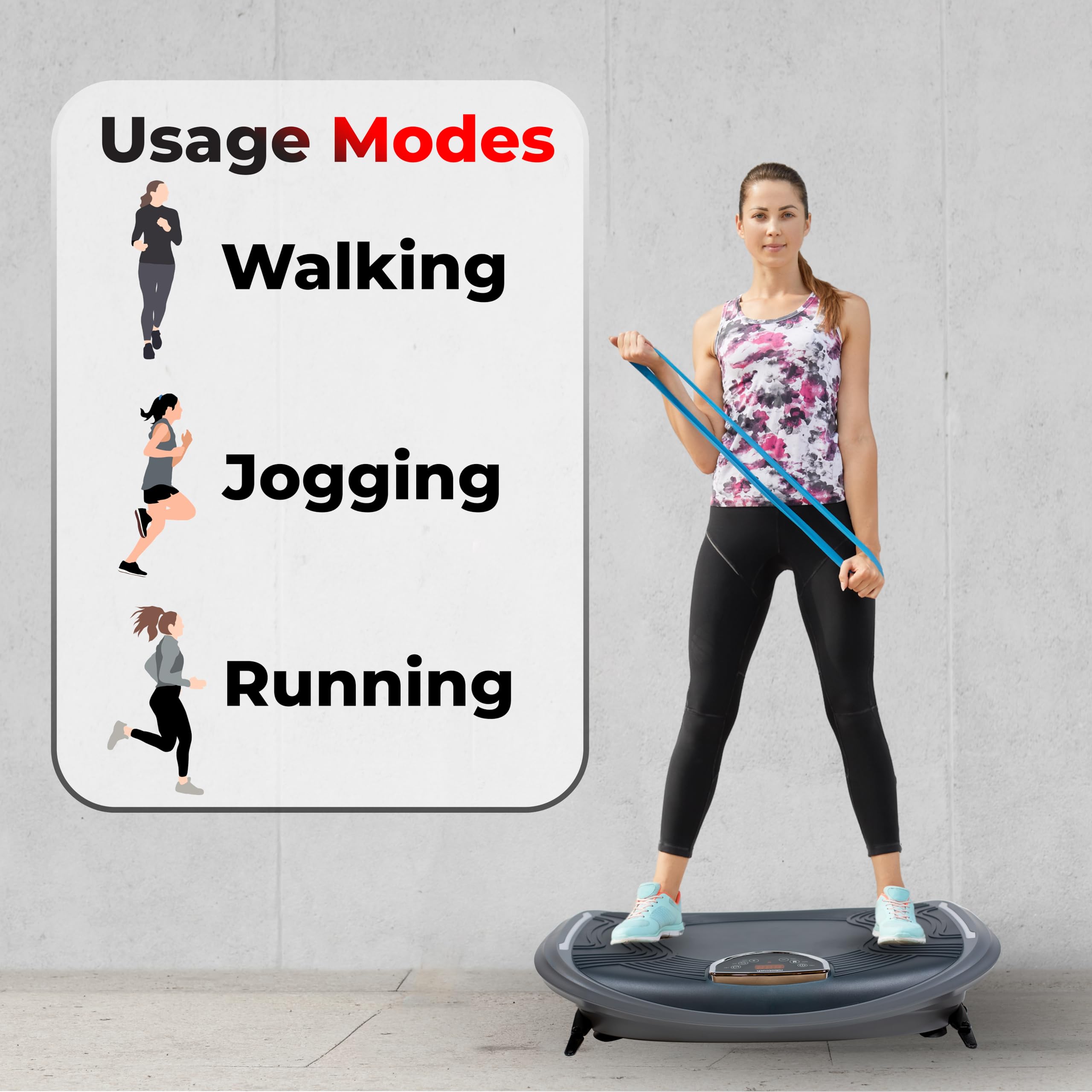 Robotouch Vibraslim Body Shaper Fitness Equipment (Black-Wireless Watch) image 2