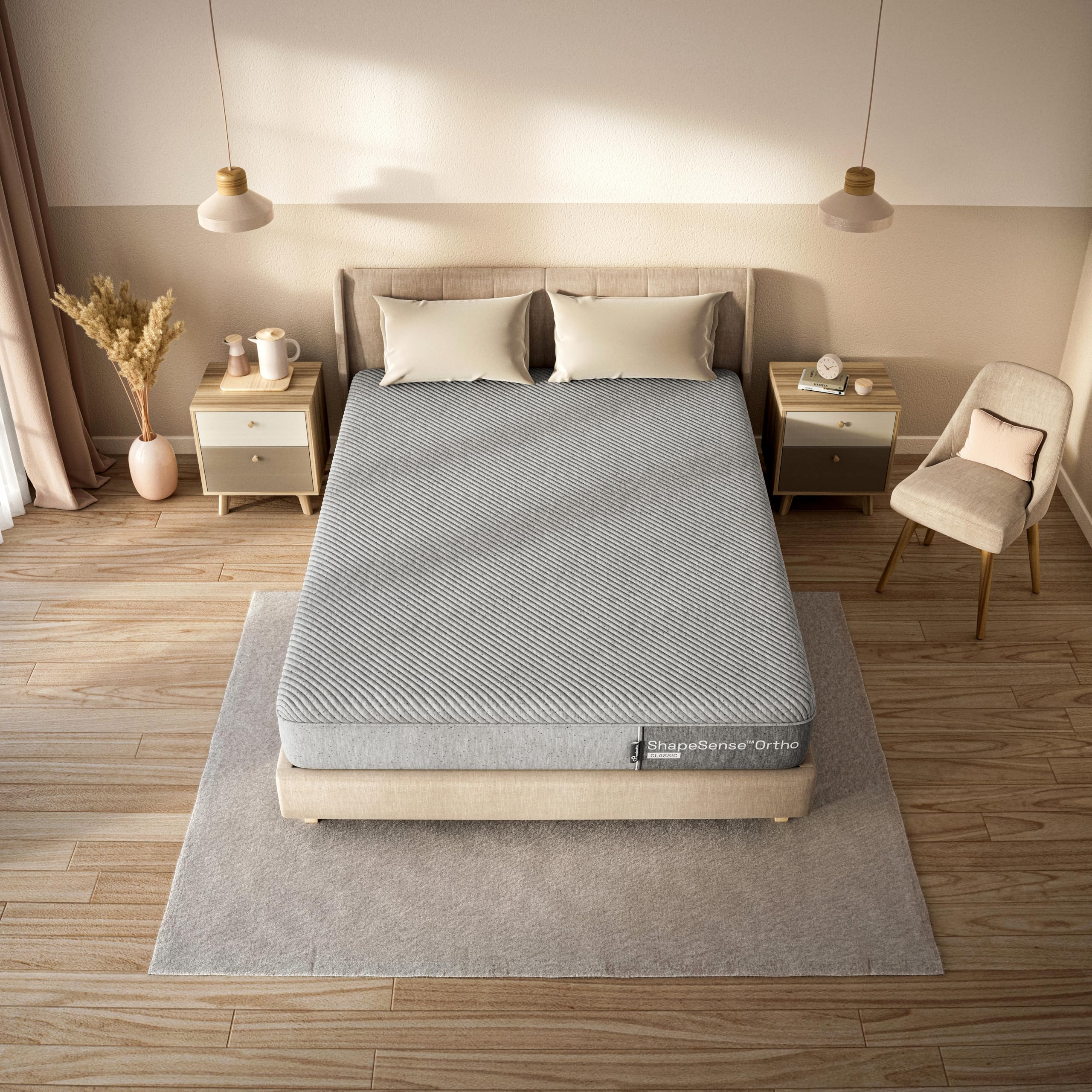 Wakefit ShapeSense Orthopedic Classic Memory Foam Mattress | 10 Years Warranty | Mattress King Bed, 6-Inch Bed Mattress, King Size (72x72x6 Inches, Medium Firm) image 2